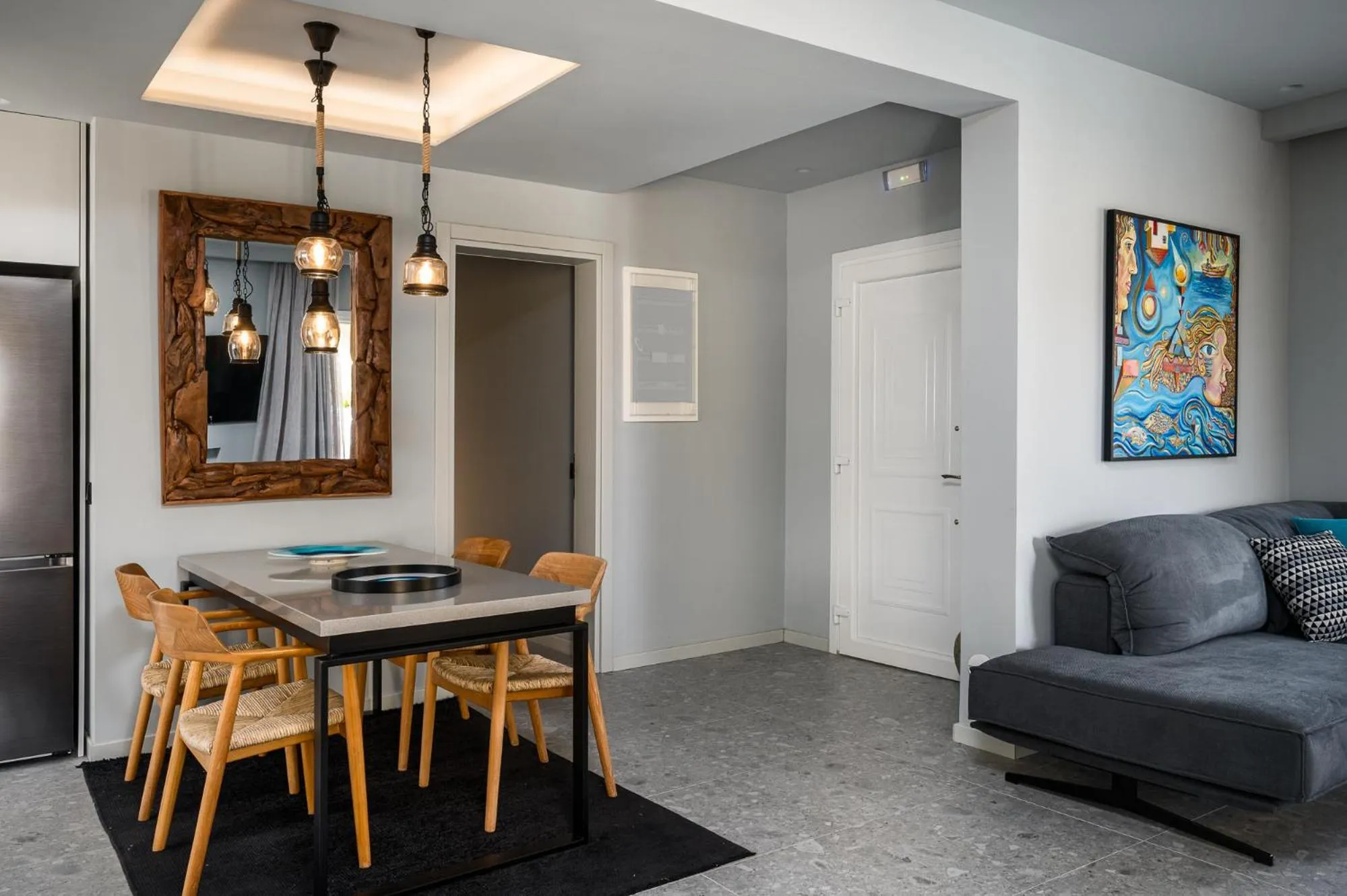 Seating area in Acharavi Beach Hotel