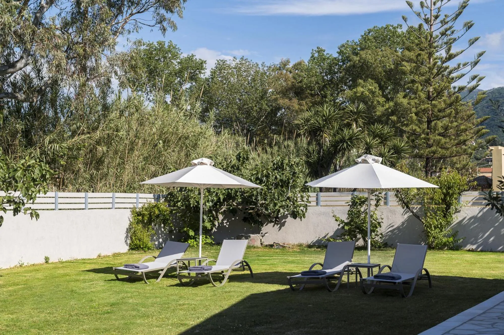 Garden view in Acharavi Beach Hotel