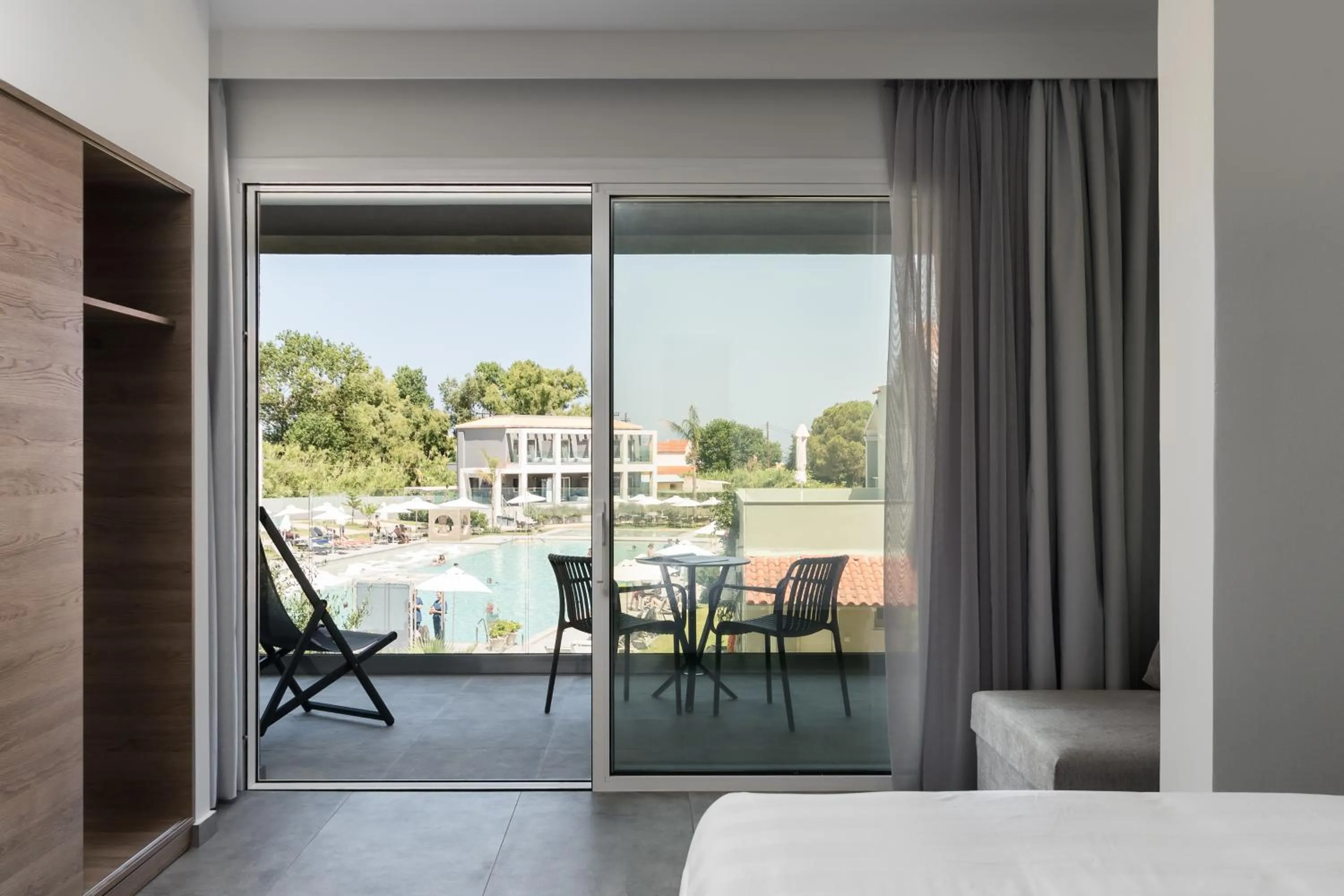 Balcony/Terrace in Acharavi Beach Hotel