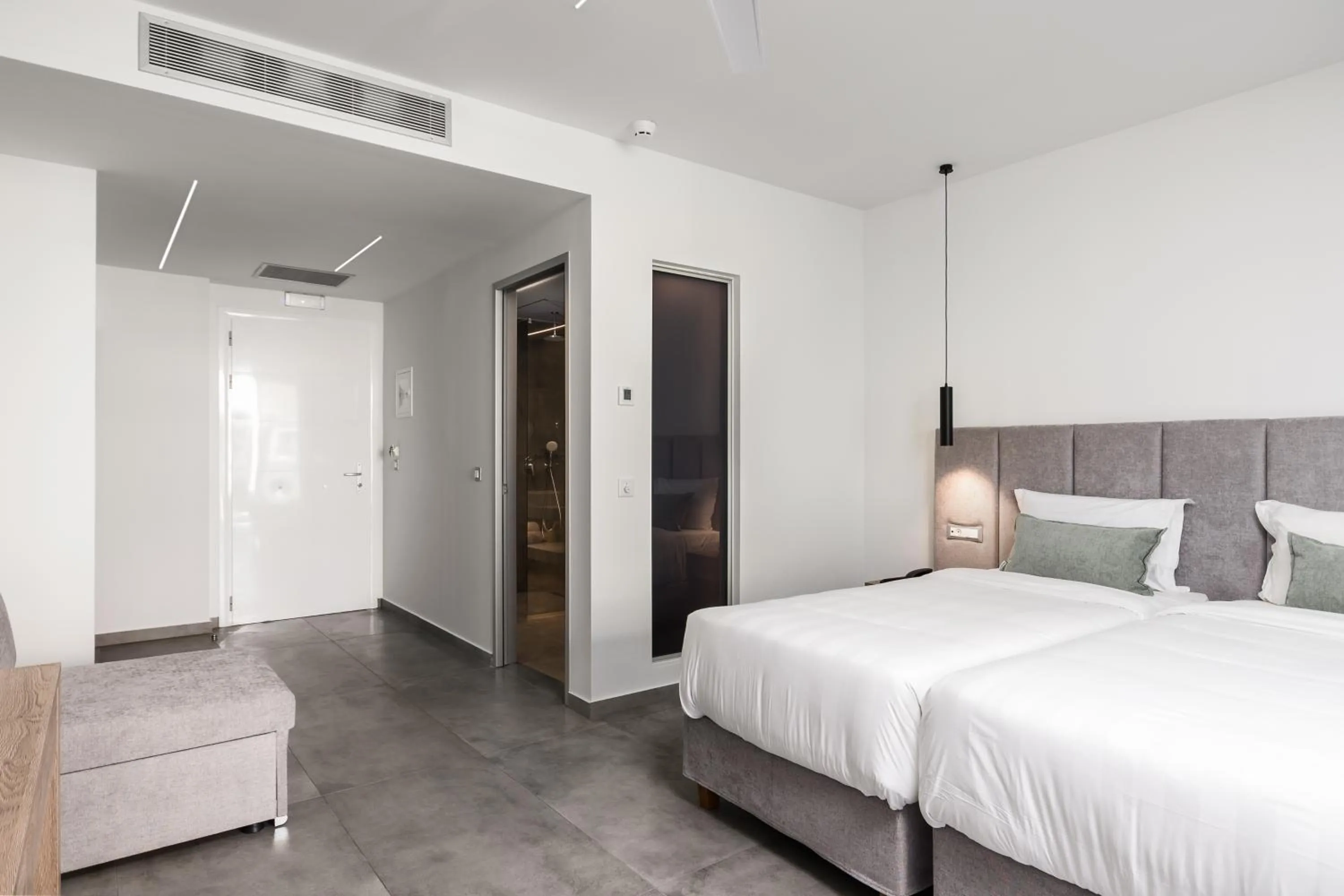 Bedroom, Bed in Acharavi Beach Hotel