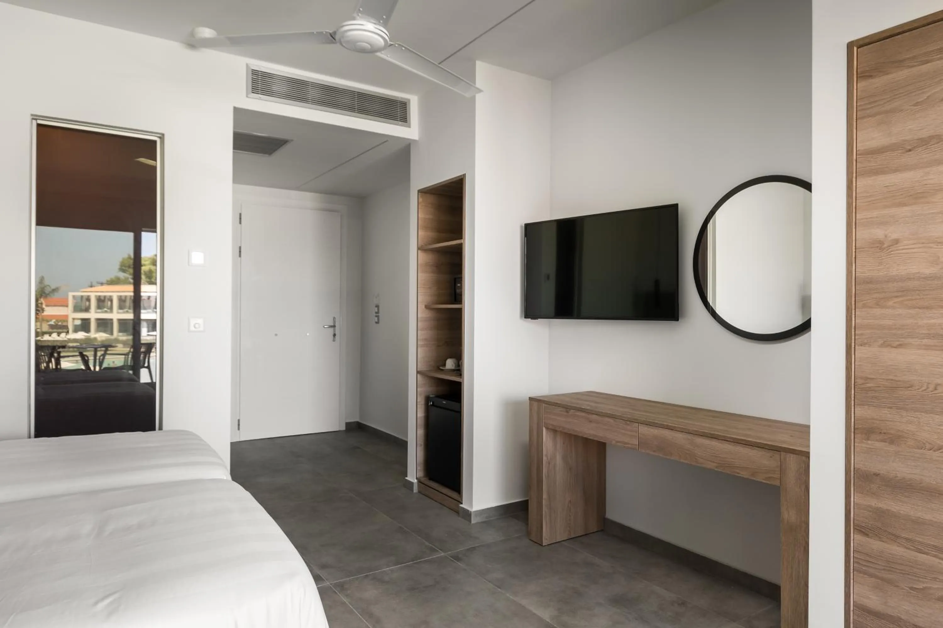 Photo of the whole room, Bed in Acharavi Beach Hotel