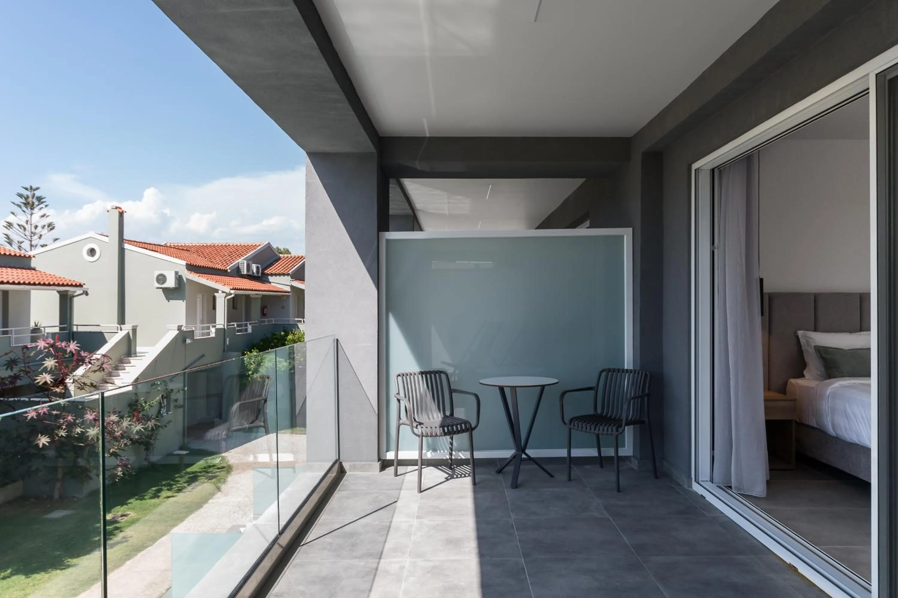 Balcony/Terrace in Acharavi Beach Hotel