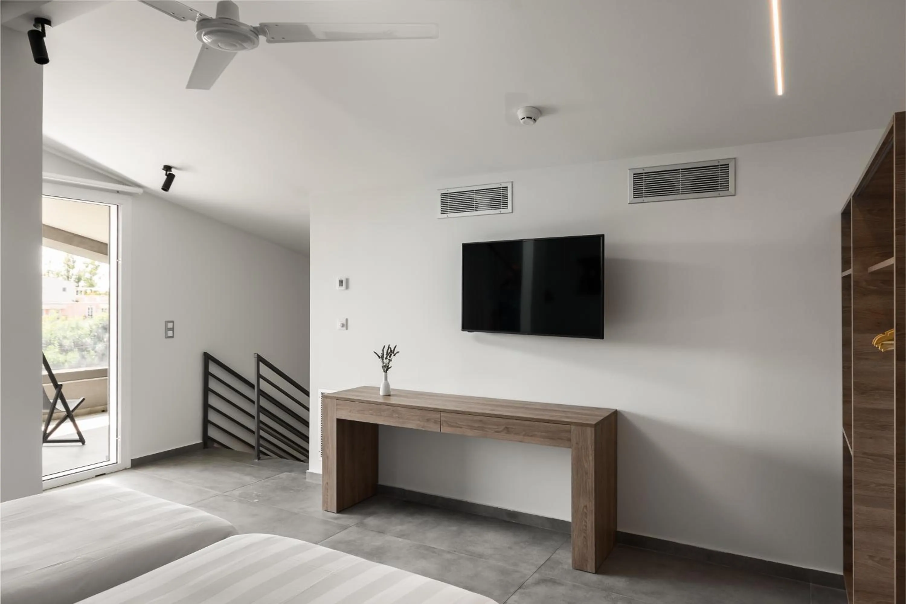 Bedroom, Bed in Acharavi Beach Hotel