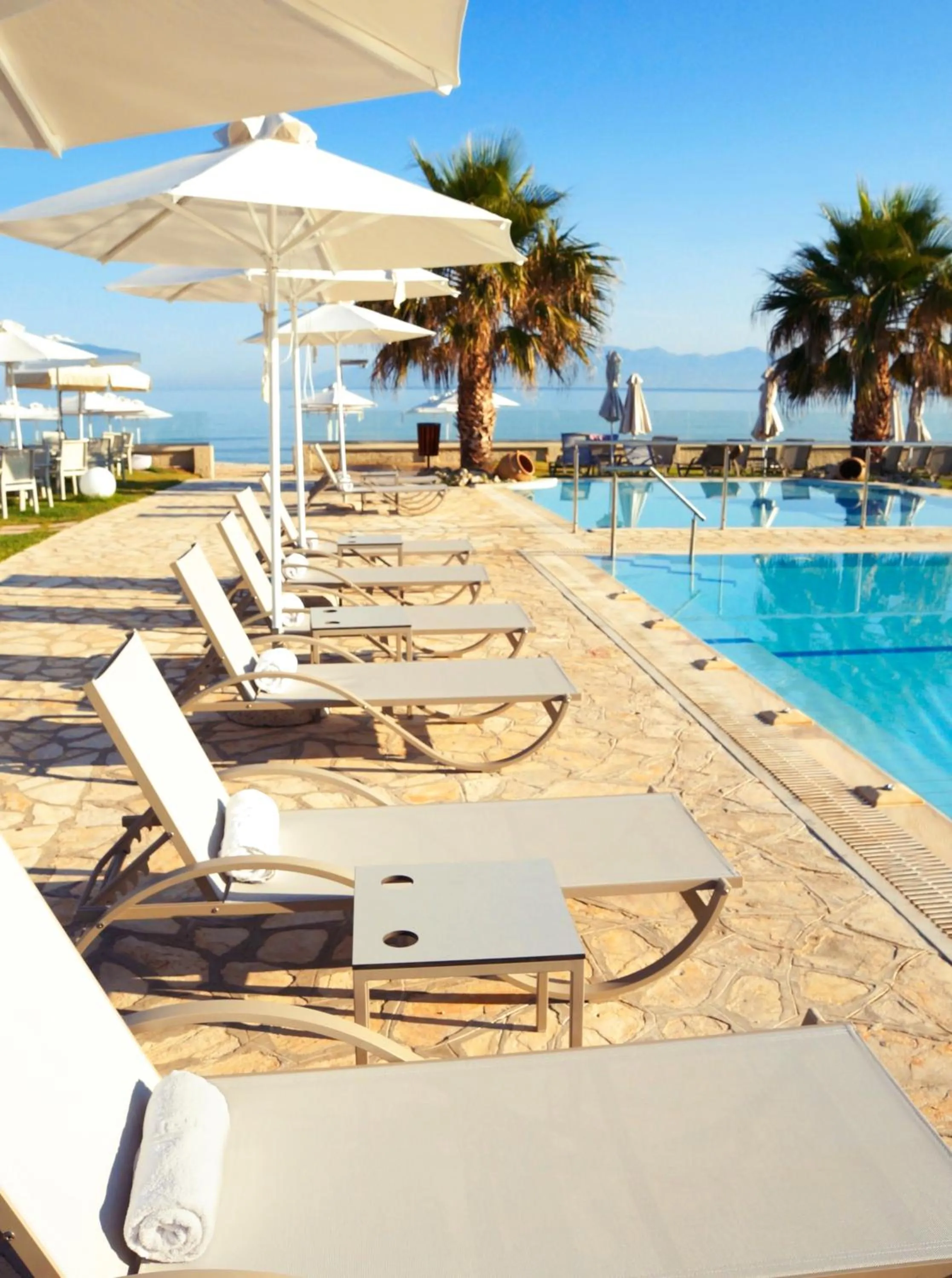 Patio in Acharavi Beach Hotel