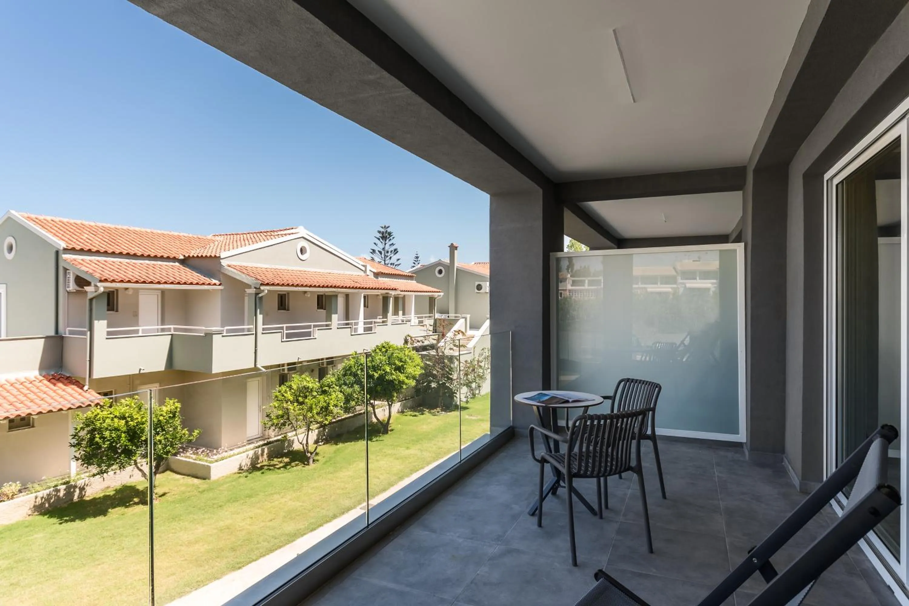 Balcony/Terrace in Acharavi Beach Hotel