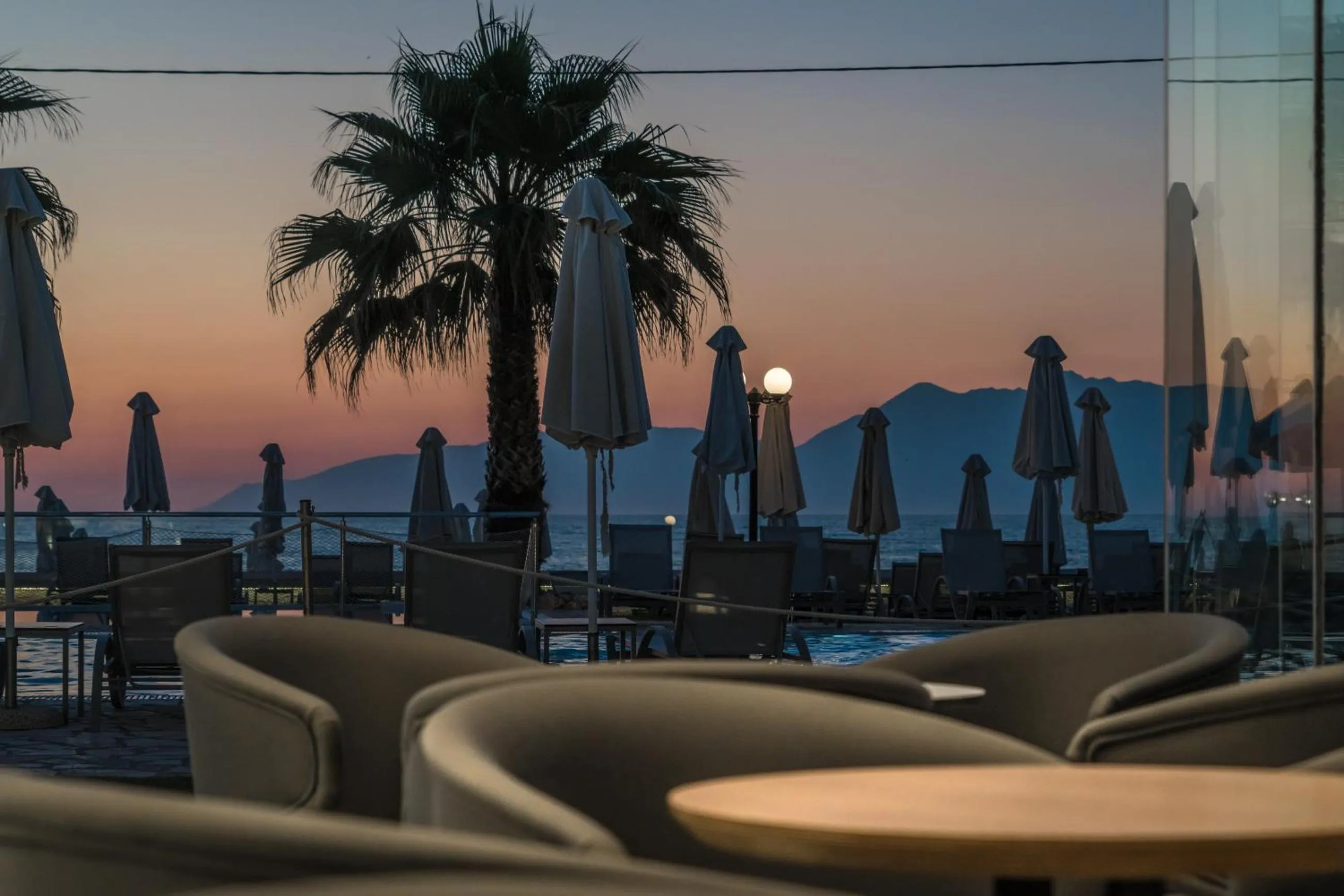 Lounge or bar in Acharavi Beach Hotel