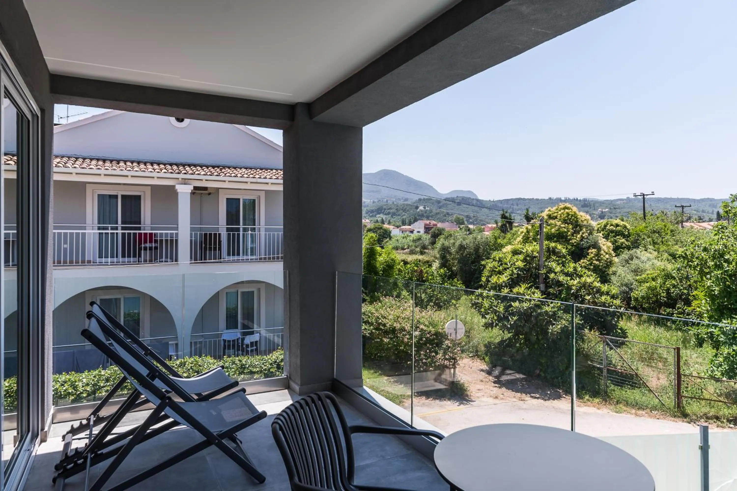 Balcony/Terrace in Acharavi Beach Hotel