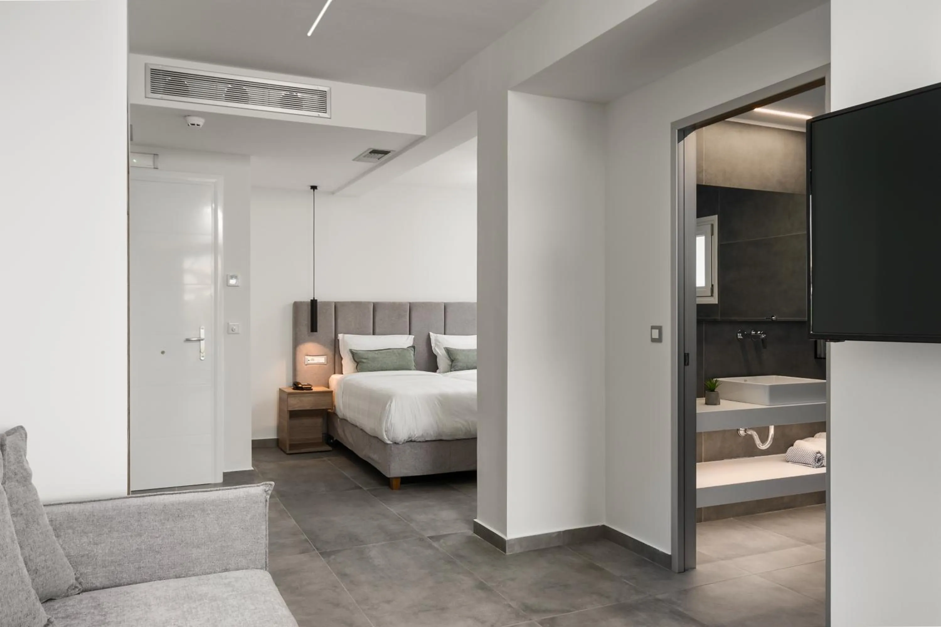 Photo of the whole room, Bed in Acharavi Beach Hotel