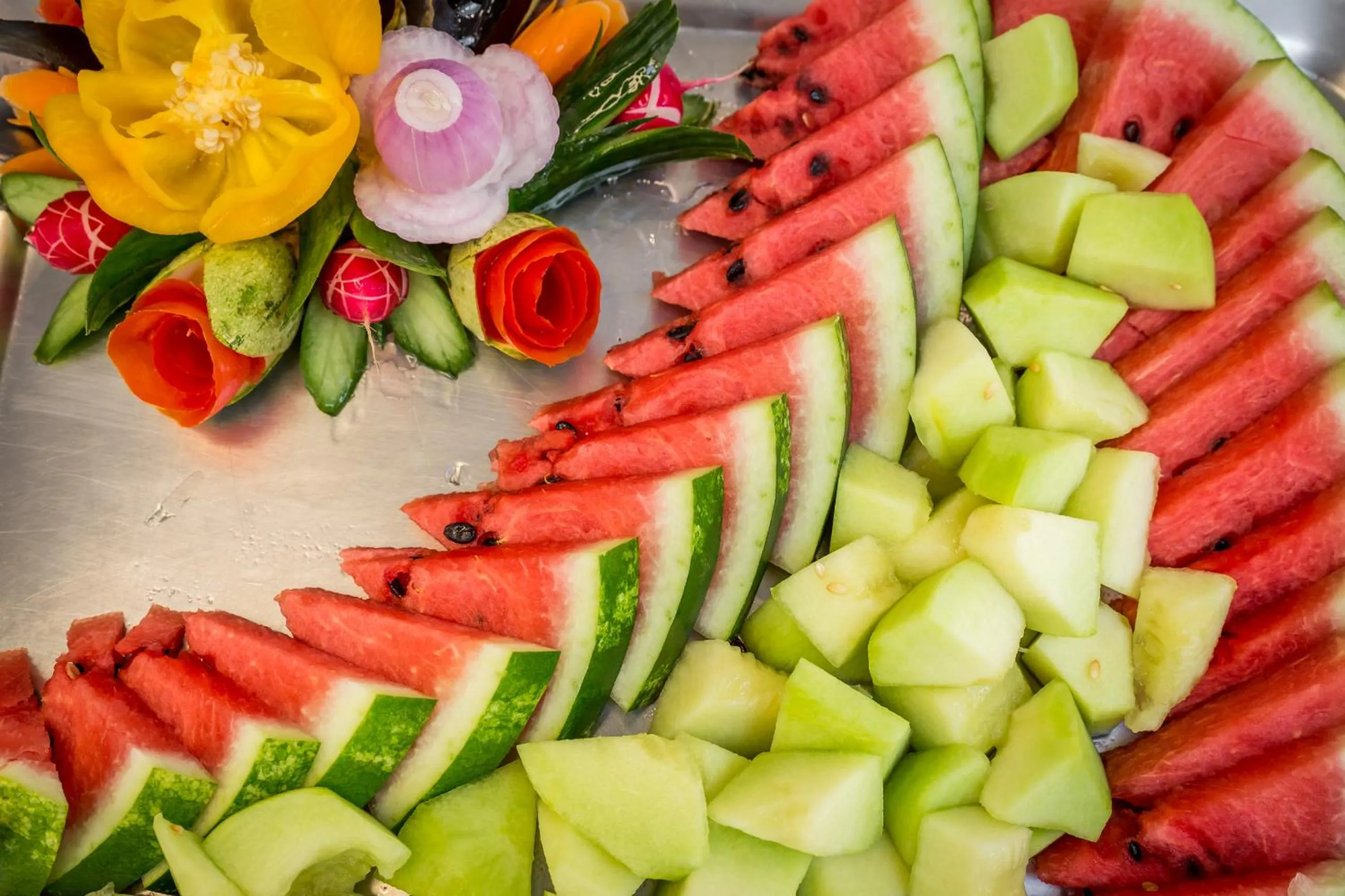 Dinner in Acharavi Beach Hotel