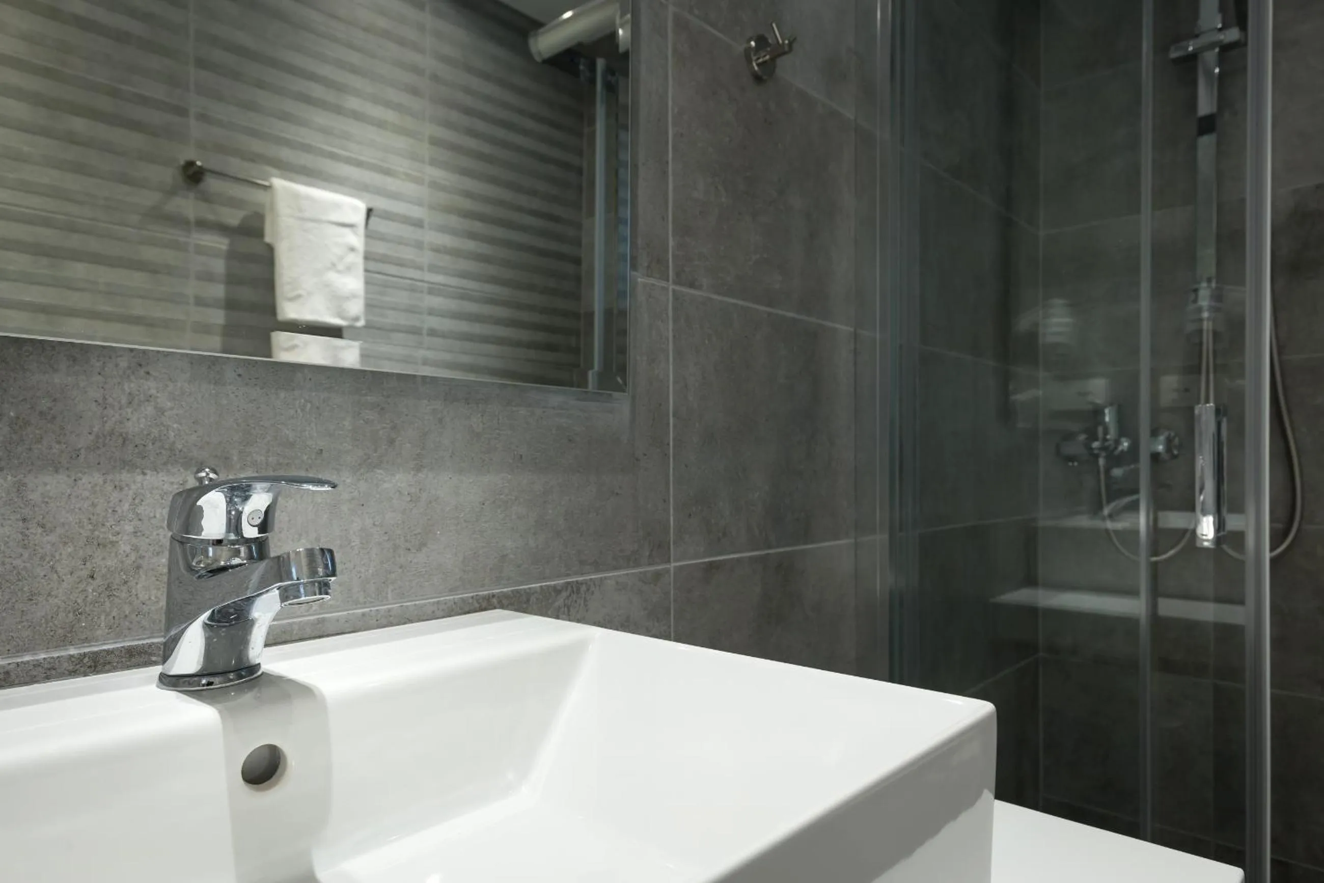 Bathroom in Acharavi Beach Hotel