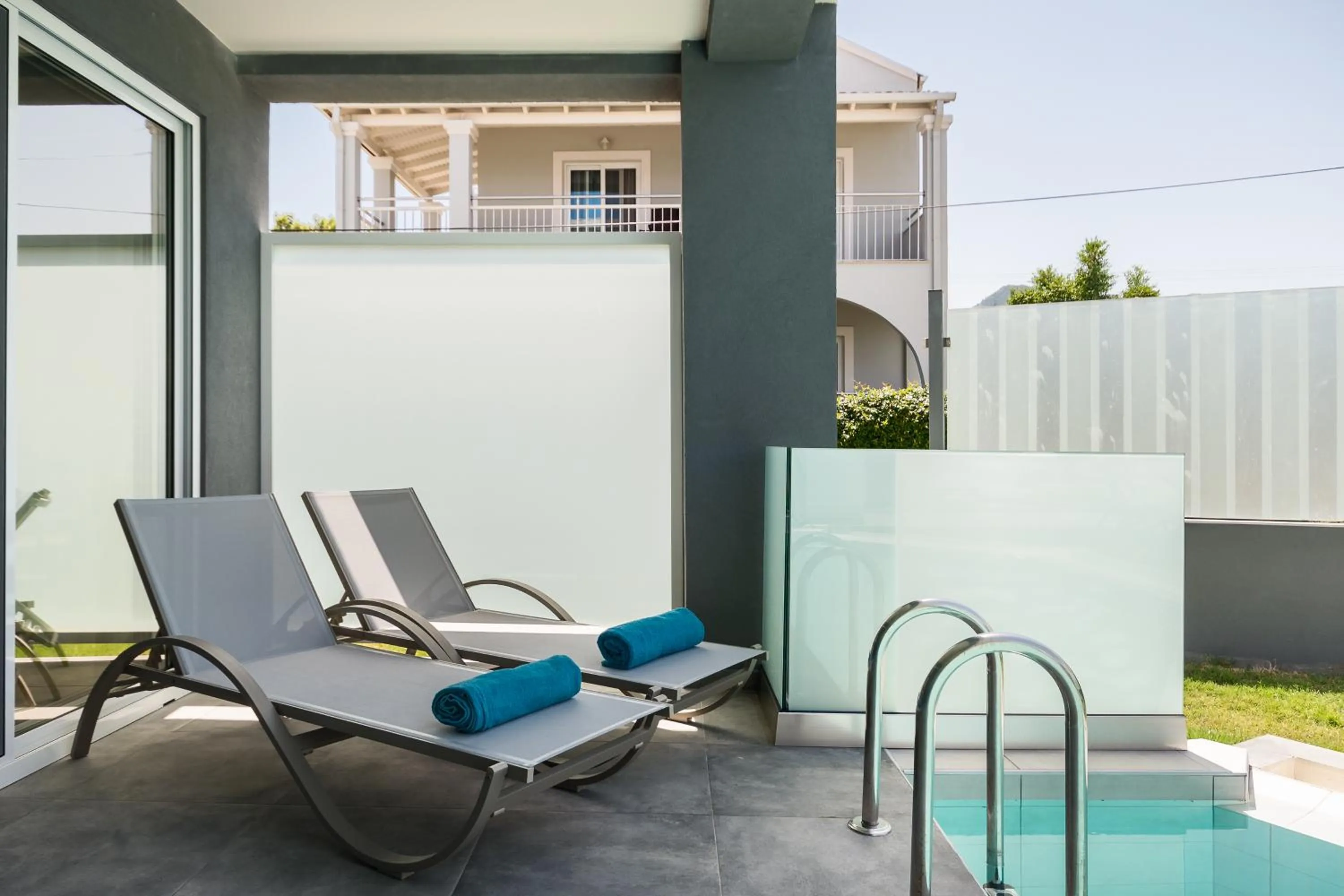 Balcony/Terrace in Acharavi Beach Hotel