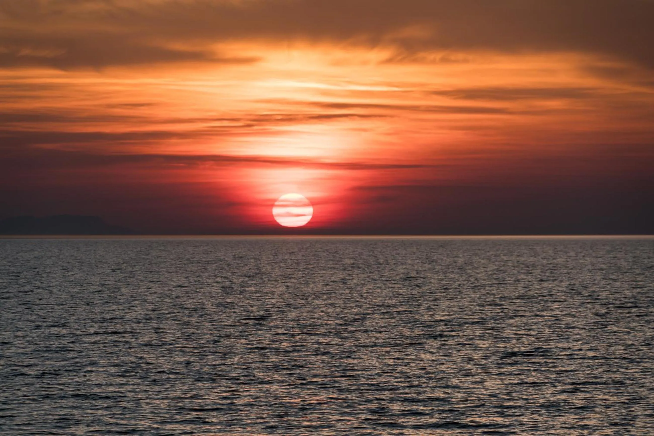 Sunset in Acharavi Beach Hotel