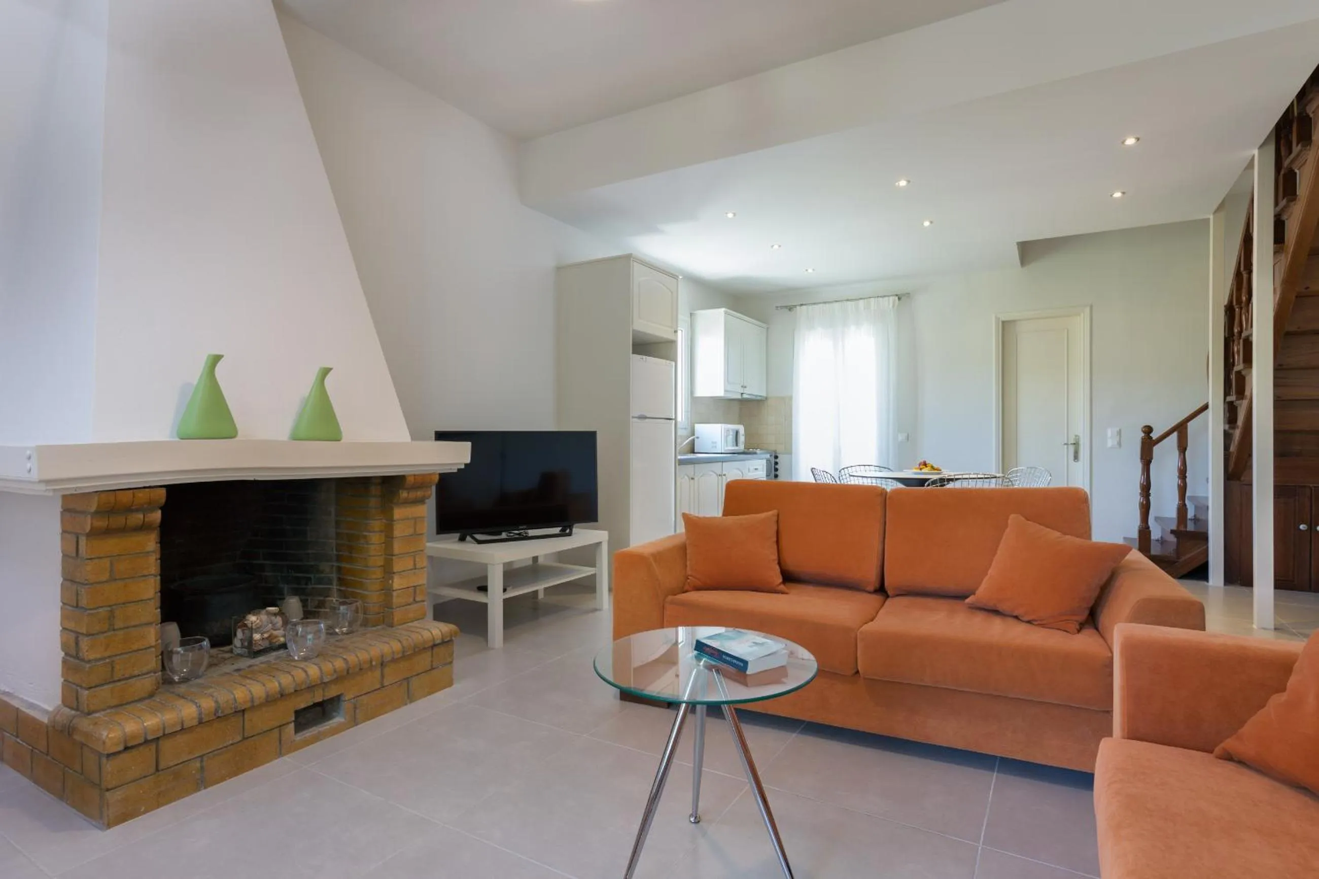 Seating area in Acharavi Beach Hotel