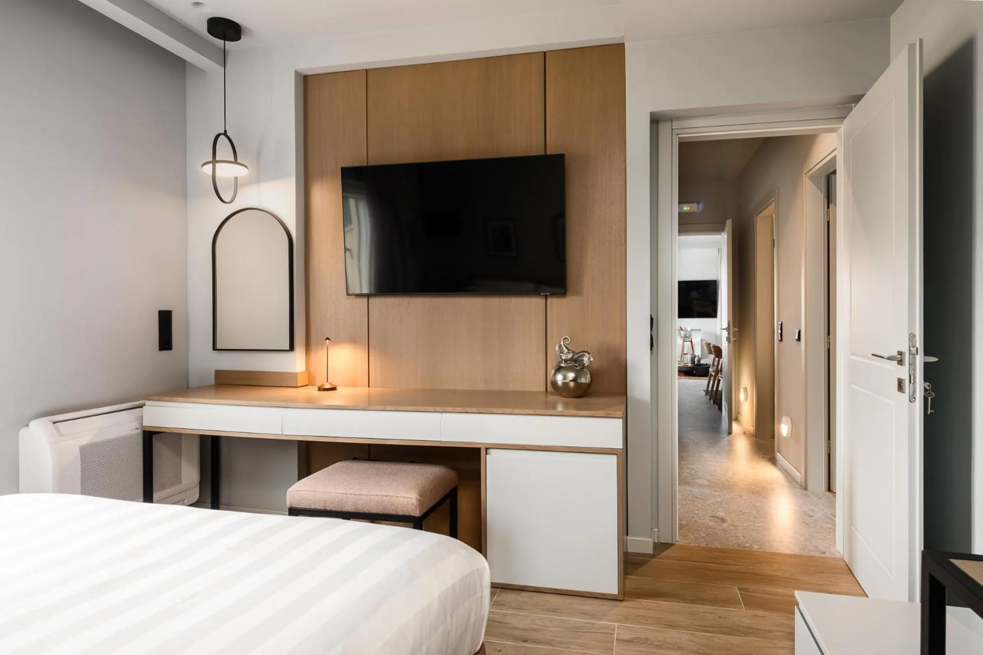 Bedroom, Bed in Acharavi Beach Hotel