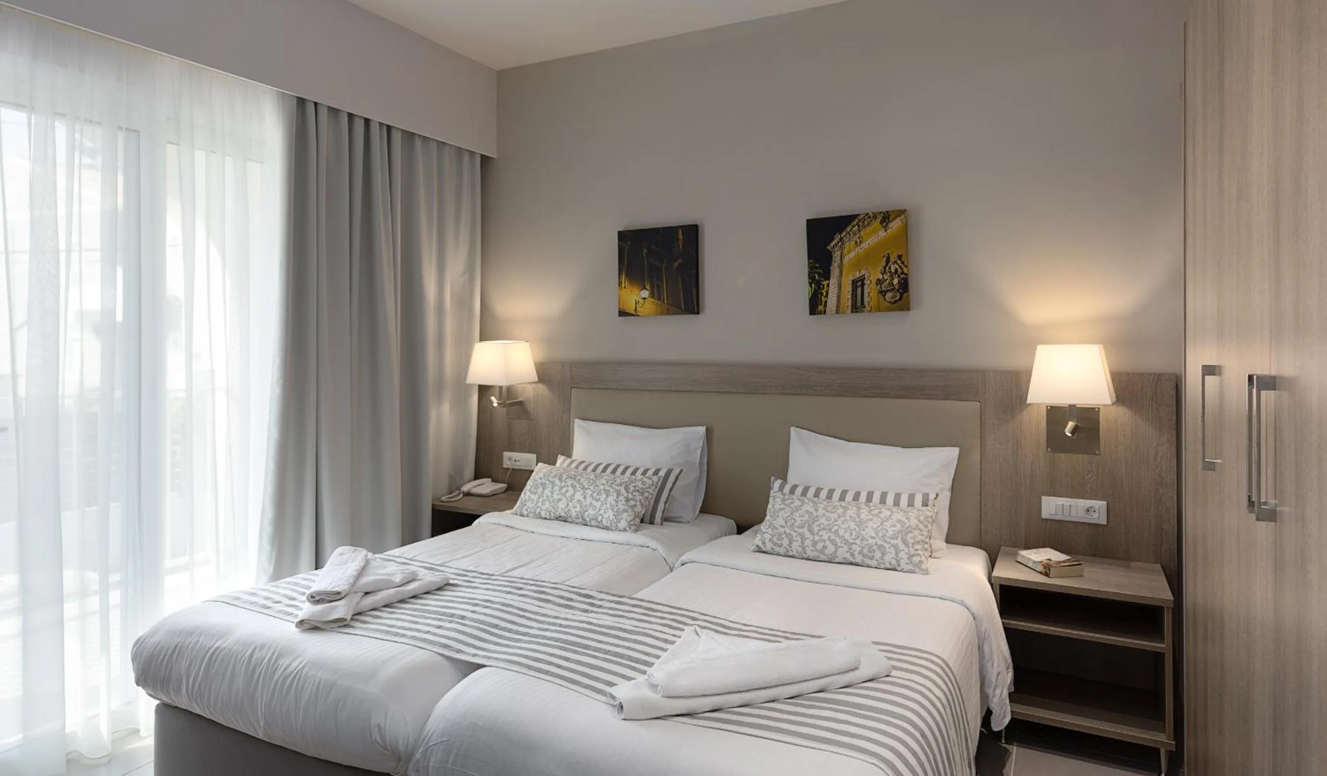 Photo of the whole room, Bed in Acharavi Beach Hotel