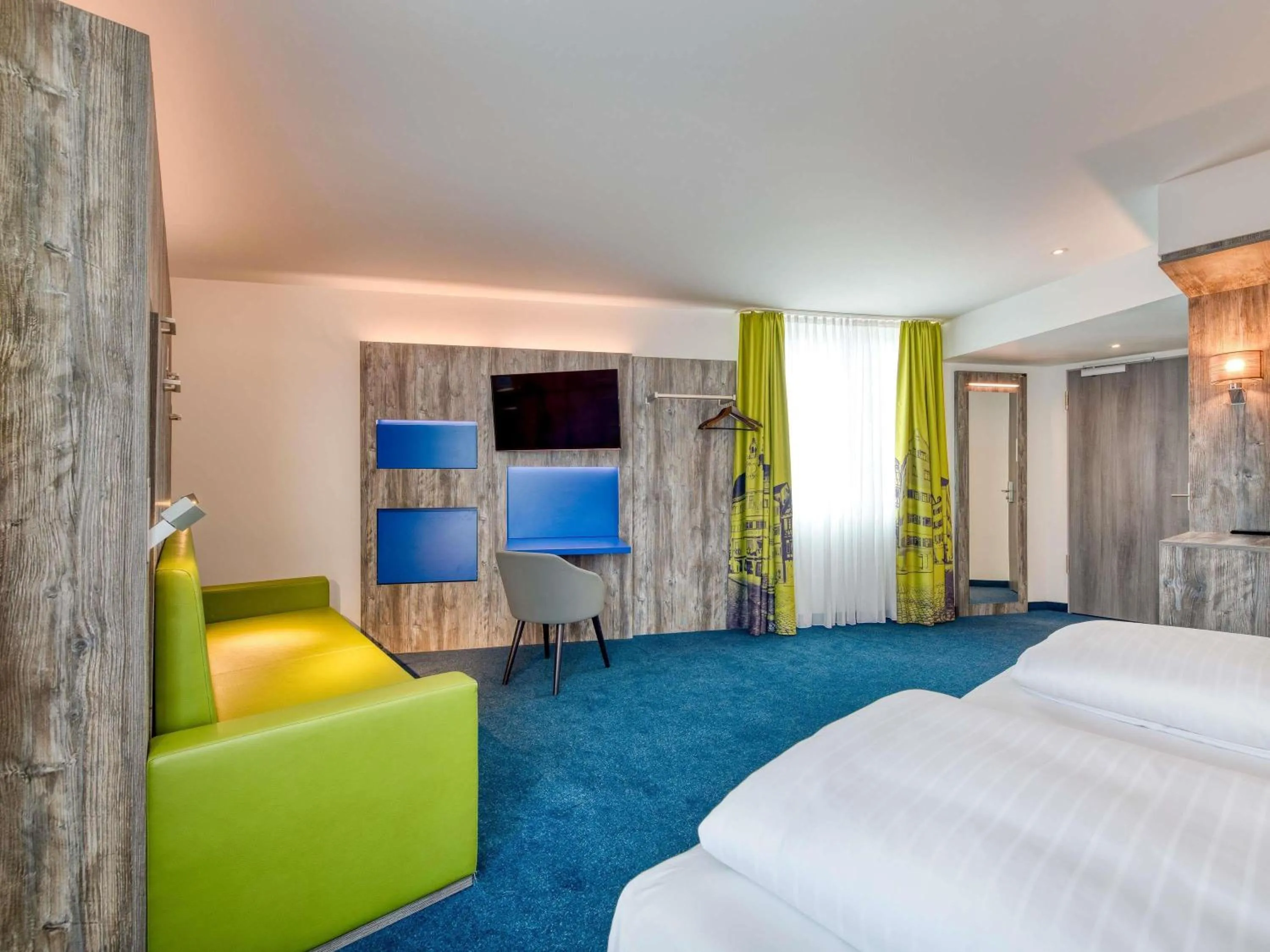 Bedroom, Bed in ibis Styles Tuebingen