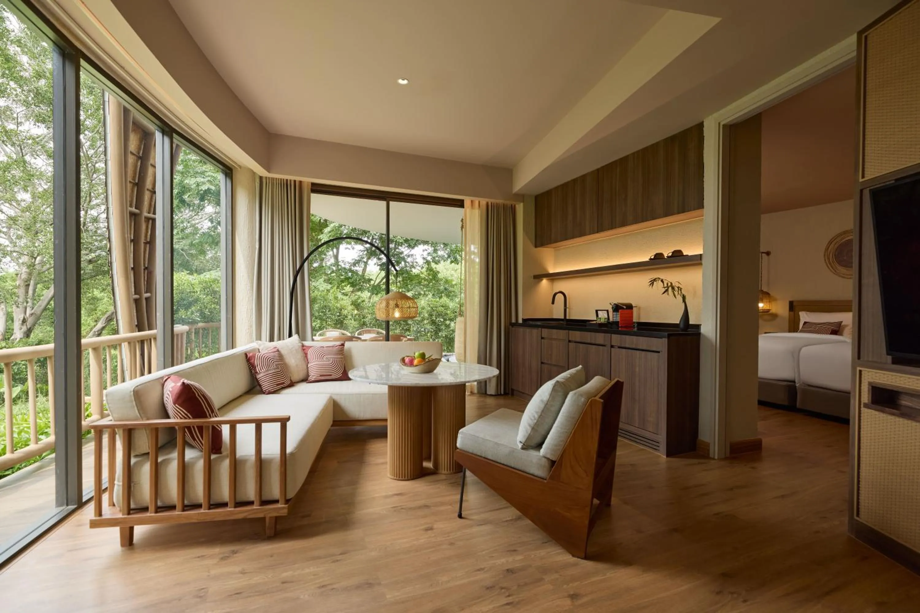 Living room in dusitD2 Khao Yai