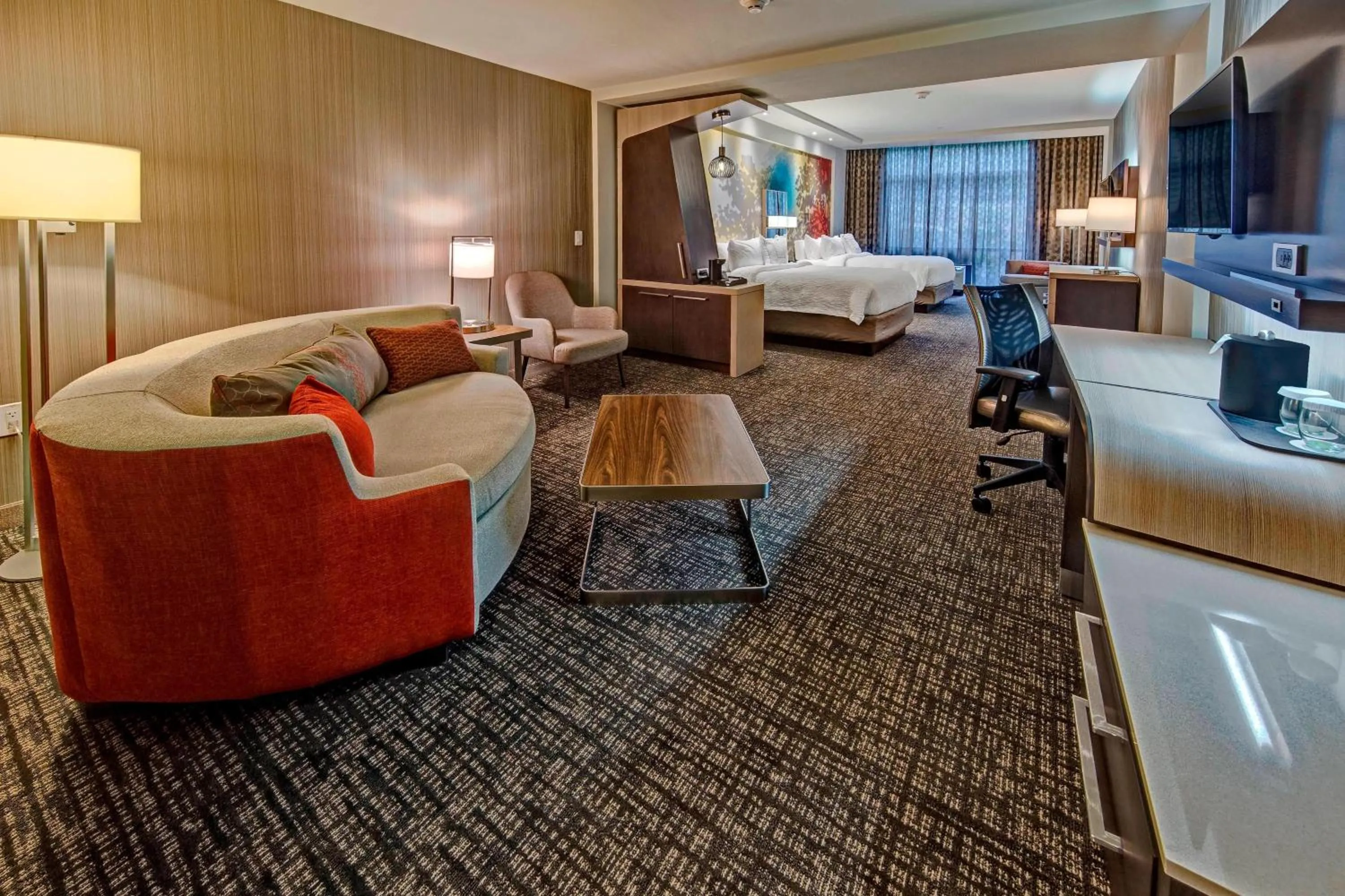 Living room, Bed in Courtyard by Marriott Oxford