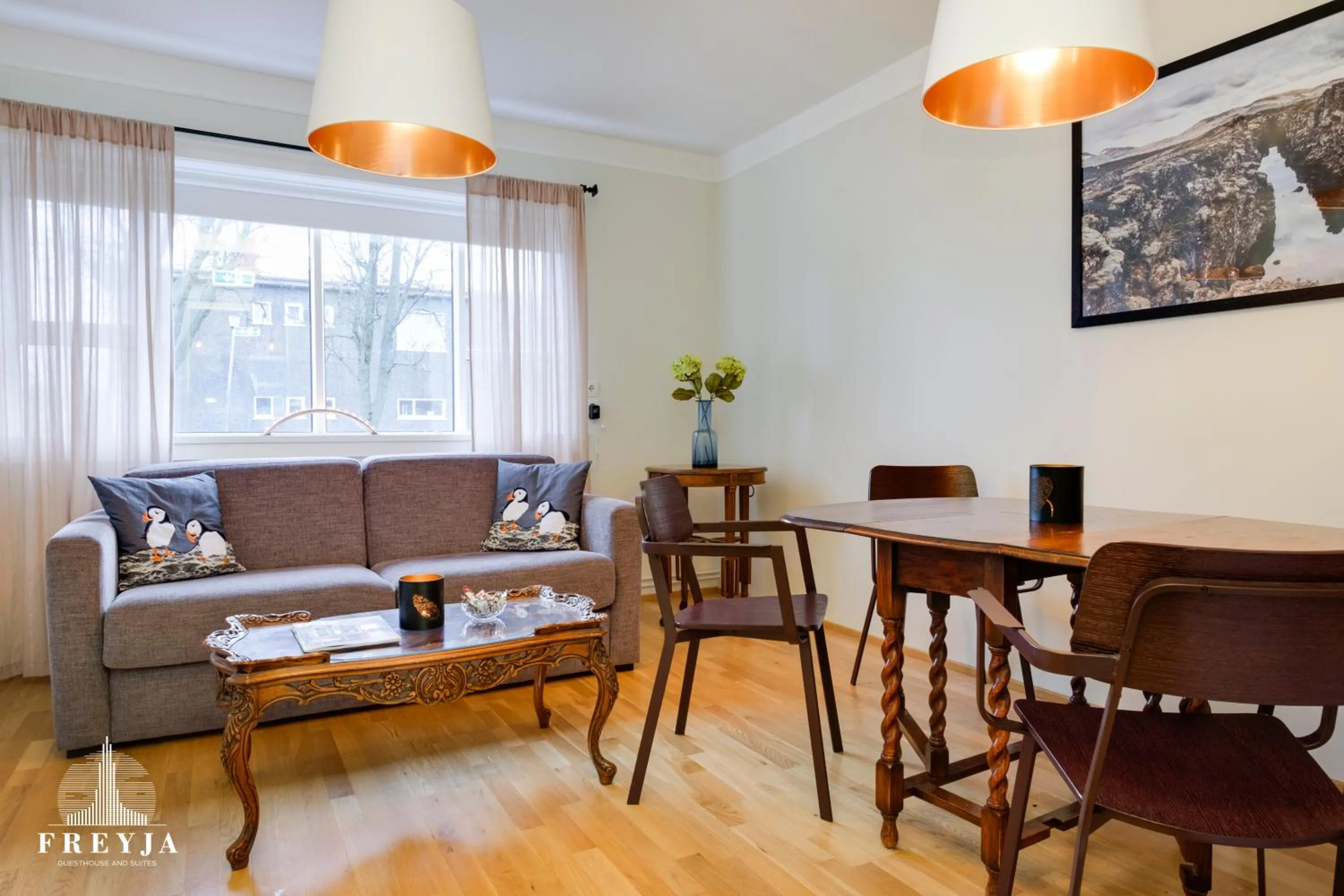 Living room in Freyja Guesthouse & Suites
