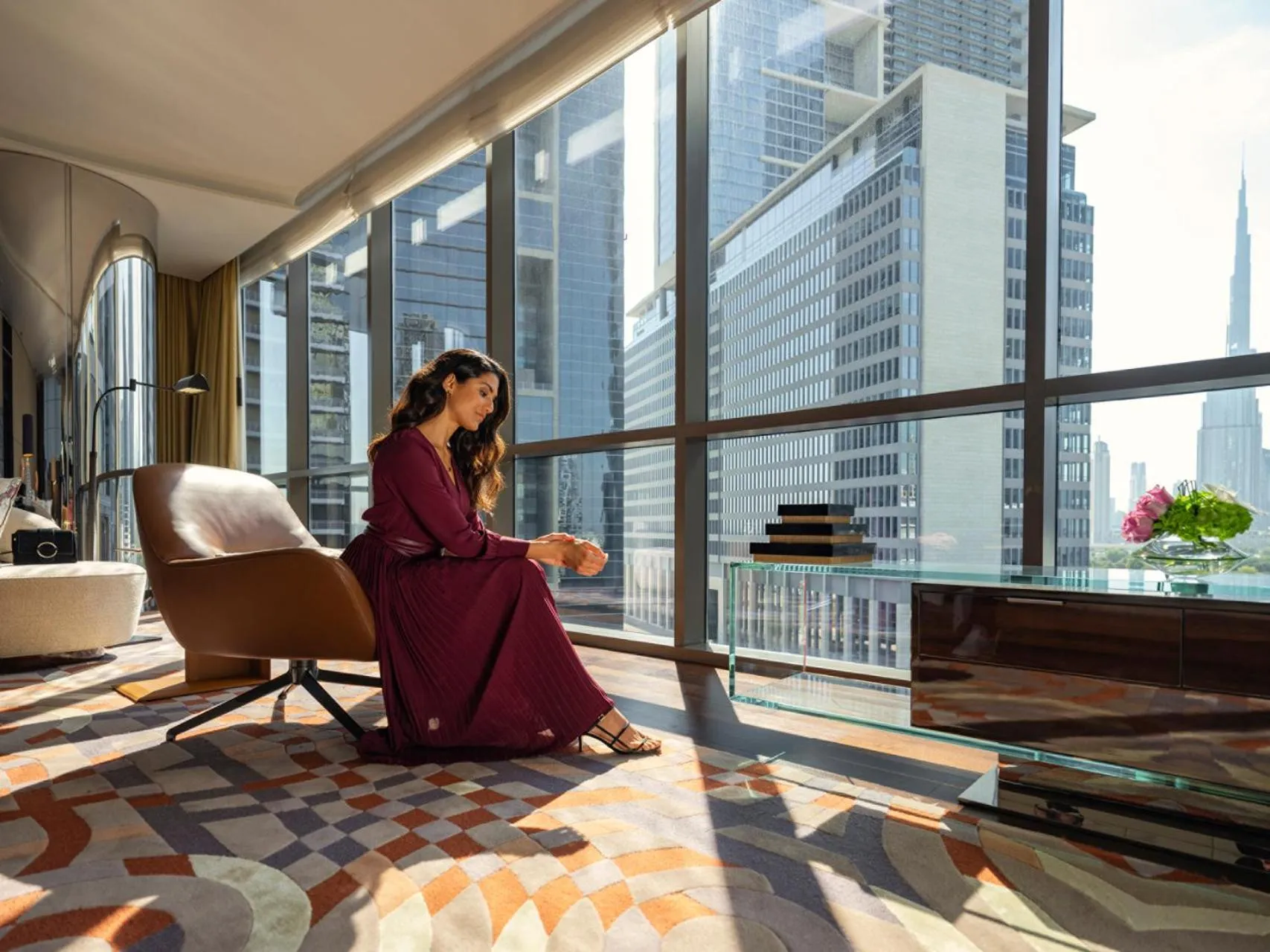 People in Four Seasons Hotel Dubai International Financial Centre