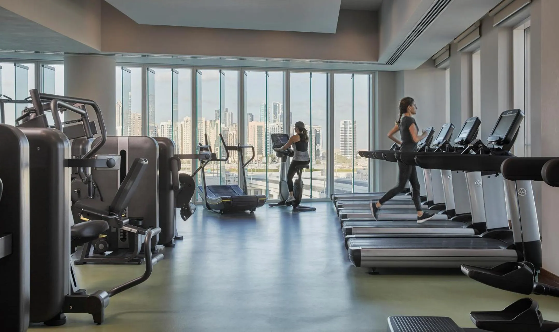Fitness centre/facilities in Four Seasons Hotel Abu Dhabi at Al Maryah Island