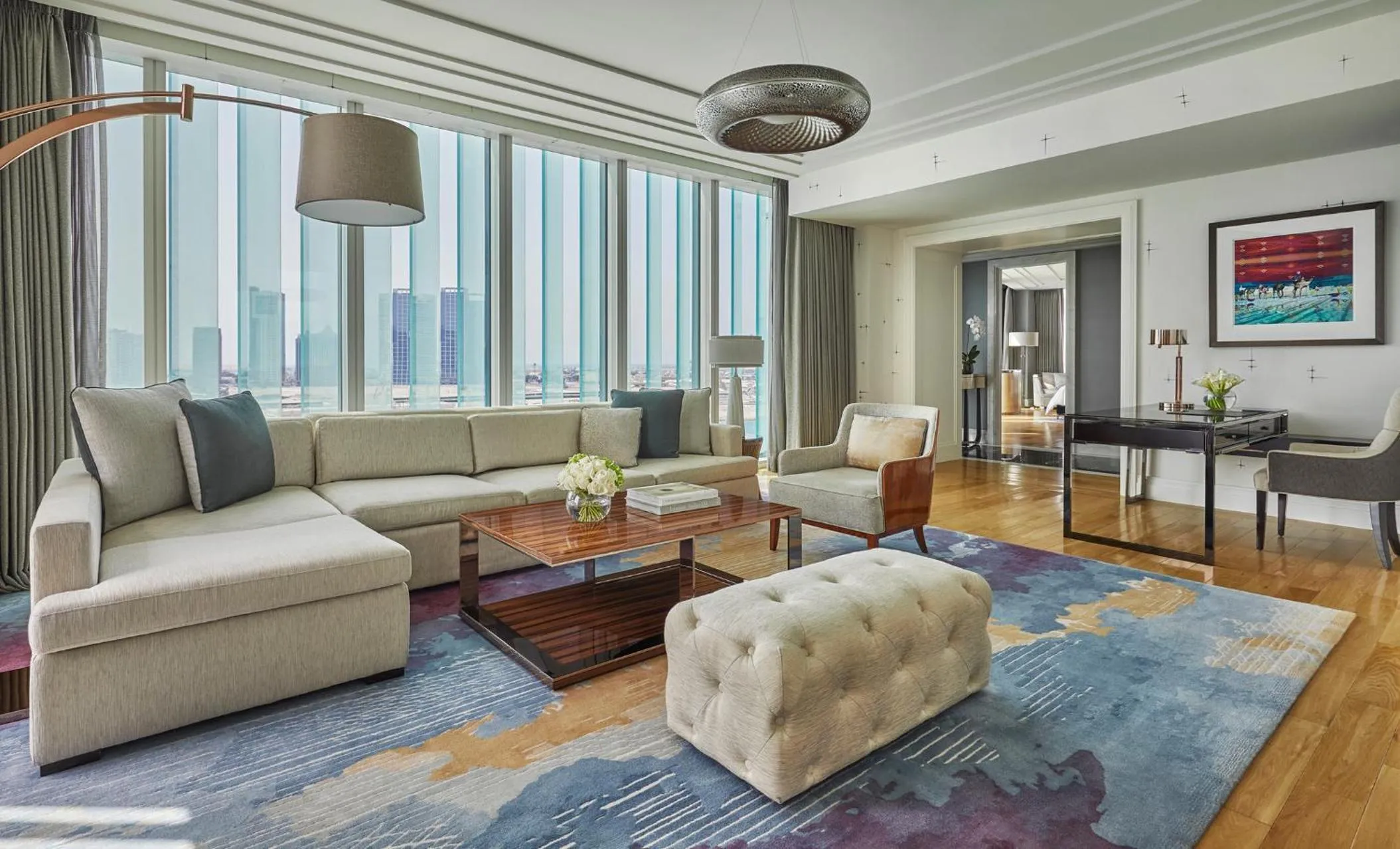 Living room in Four Seasons Hotel Abu Dhabi at Al Maryah Island