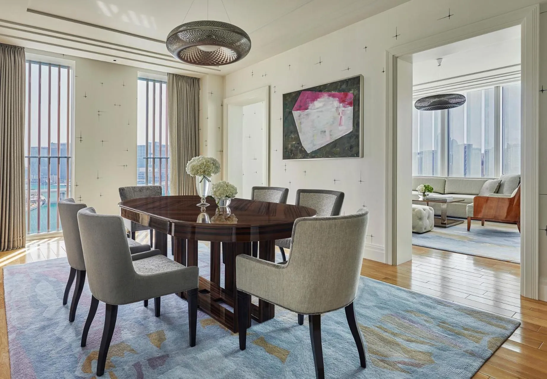 Living room in Four Seasons Hotel Abu Dhabi at Al Maryah Island