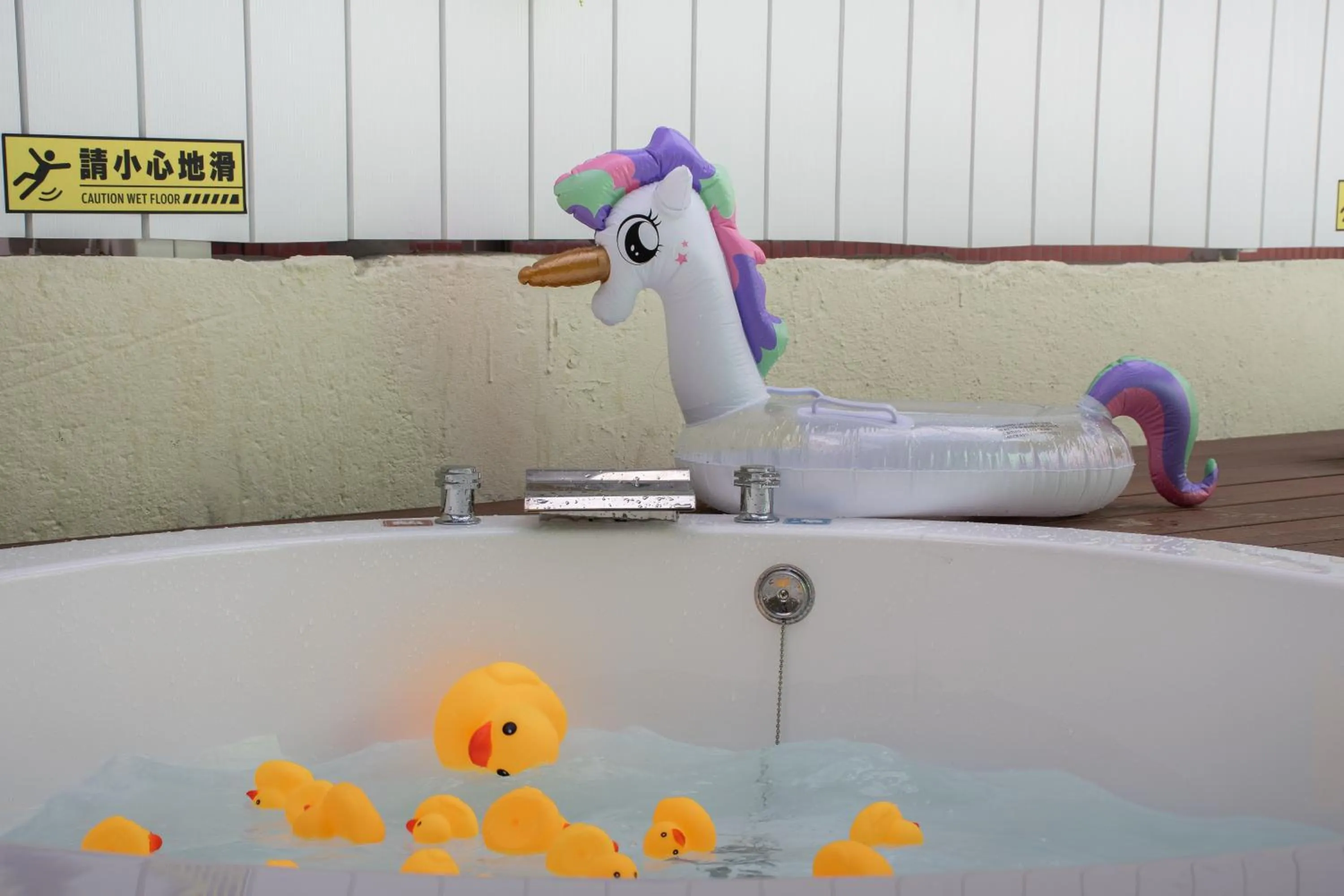 Balcony/Terrace in Duoai Mineral Spring