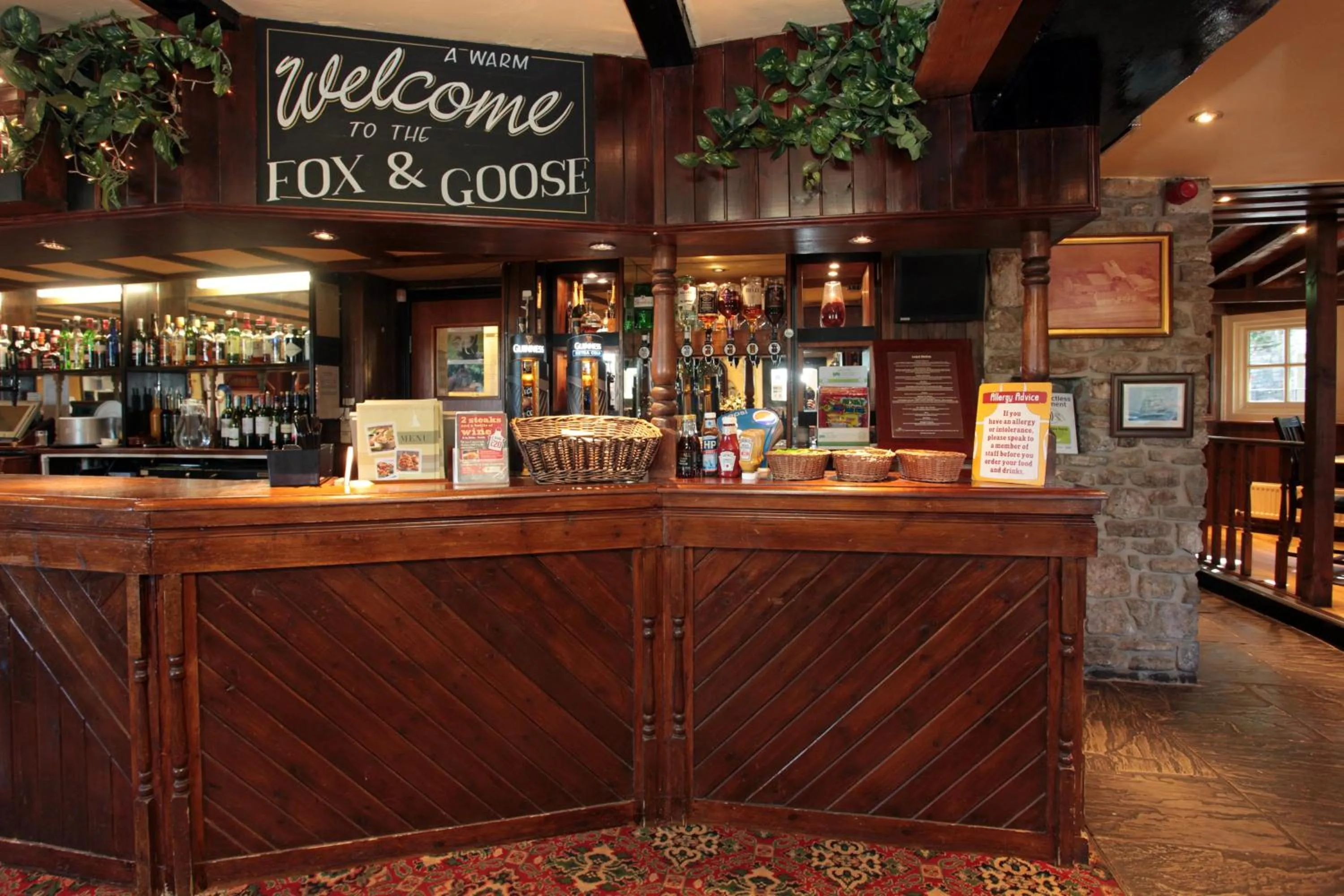 Lounge or bar in Fox & Goose, Barrow Gurney by Marston's Inns