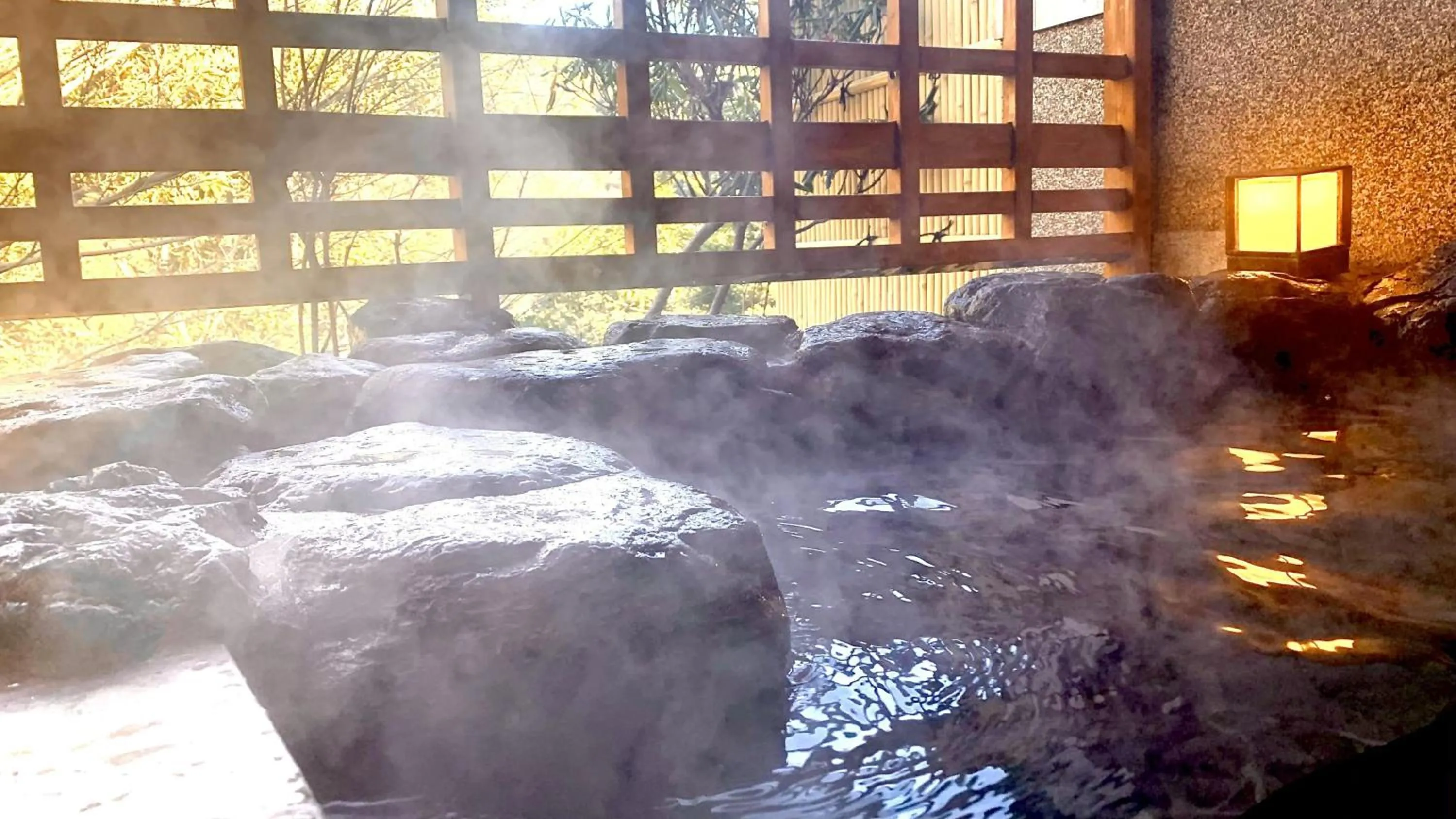Hot Spring Bath in Hotel Yunomoto