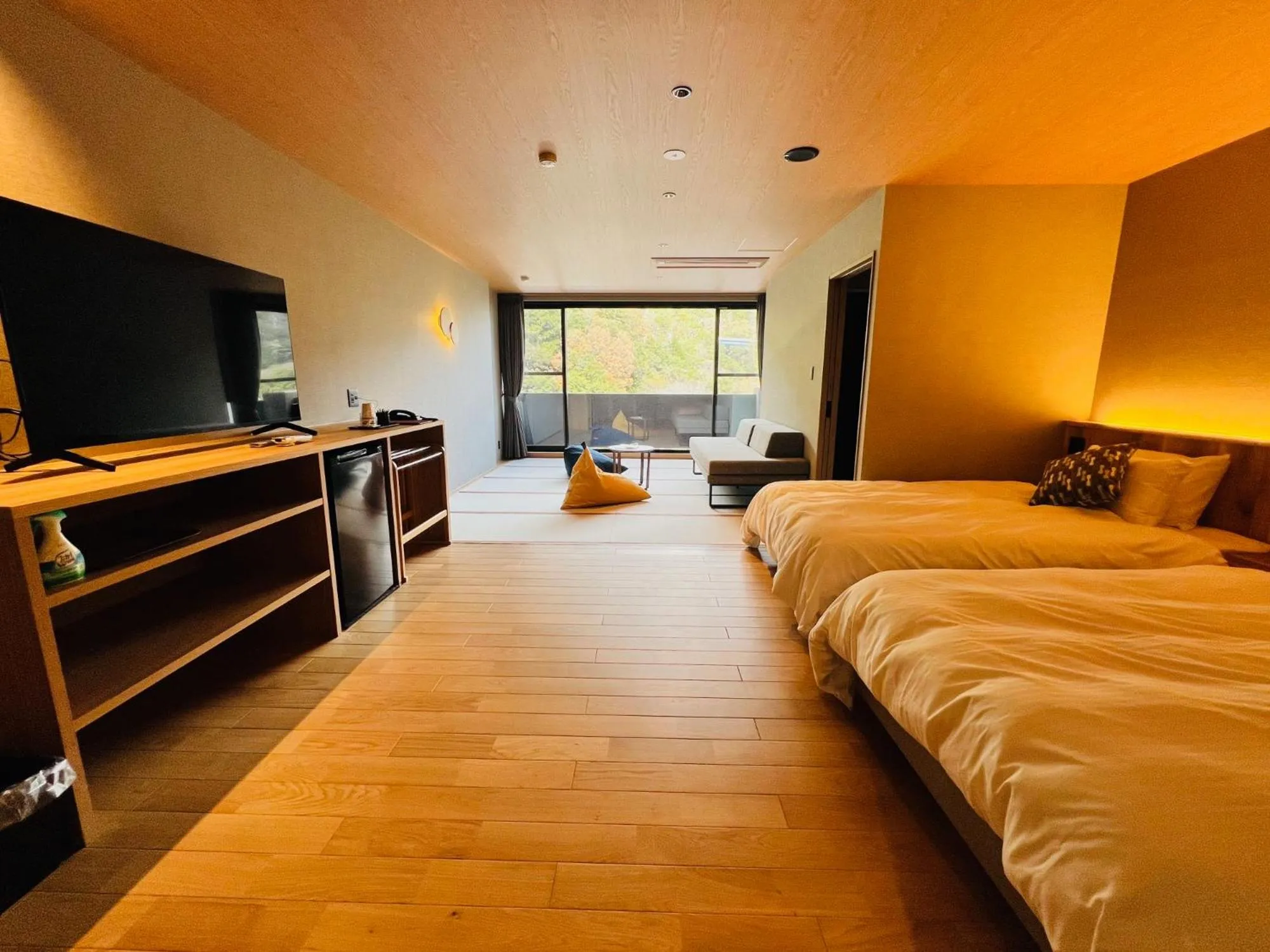 Bed in Hotel Yunomoto