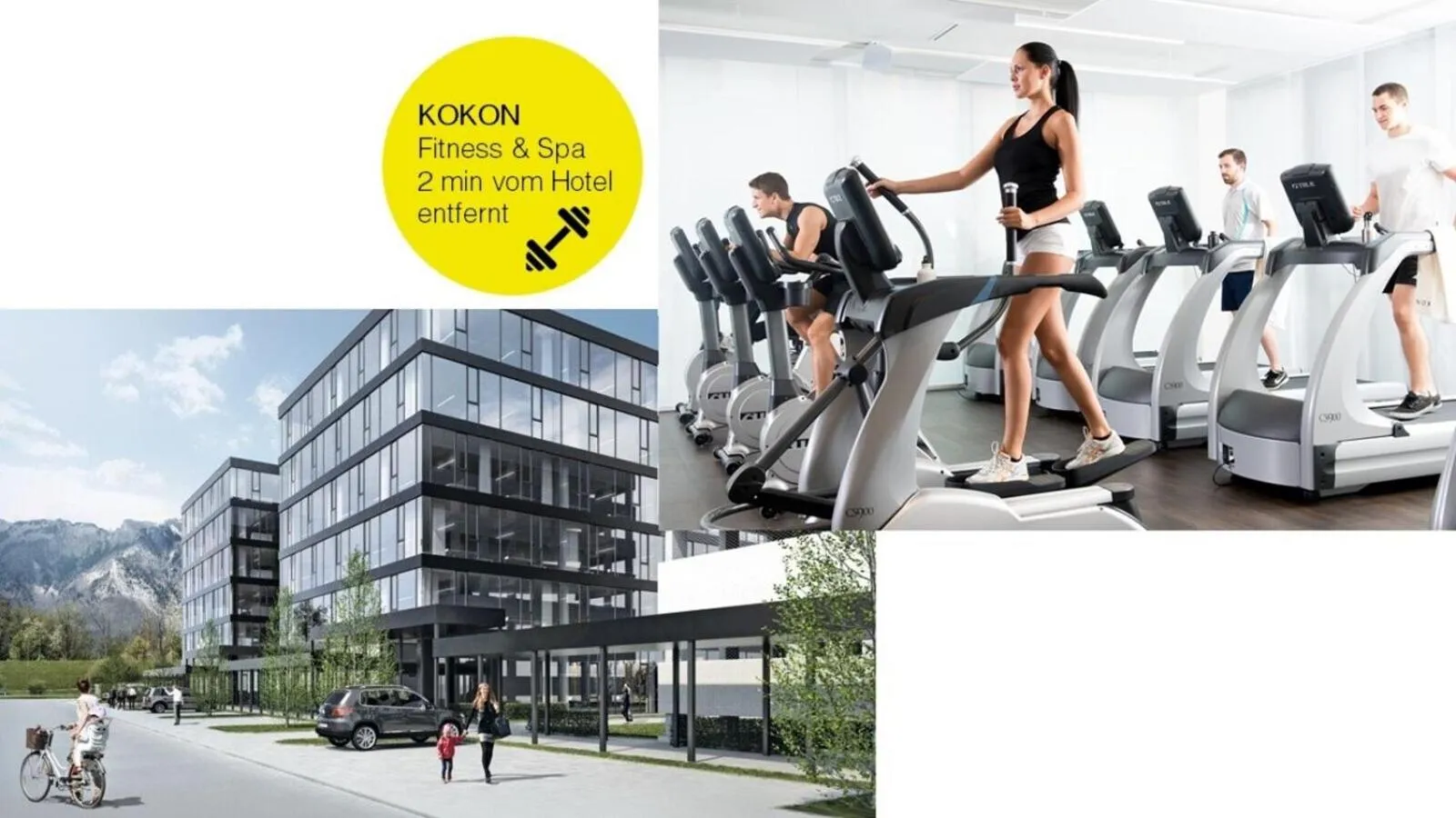 Fitness centre/facilities in Hotel kommod
