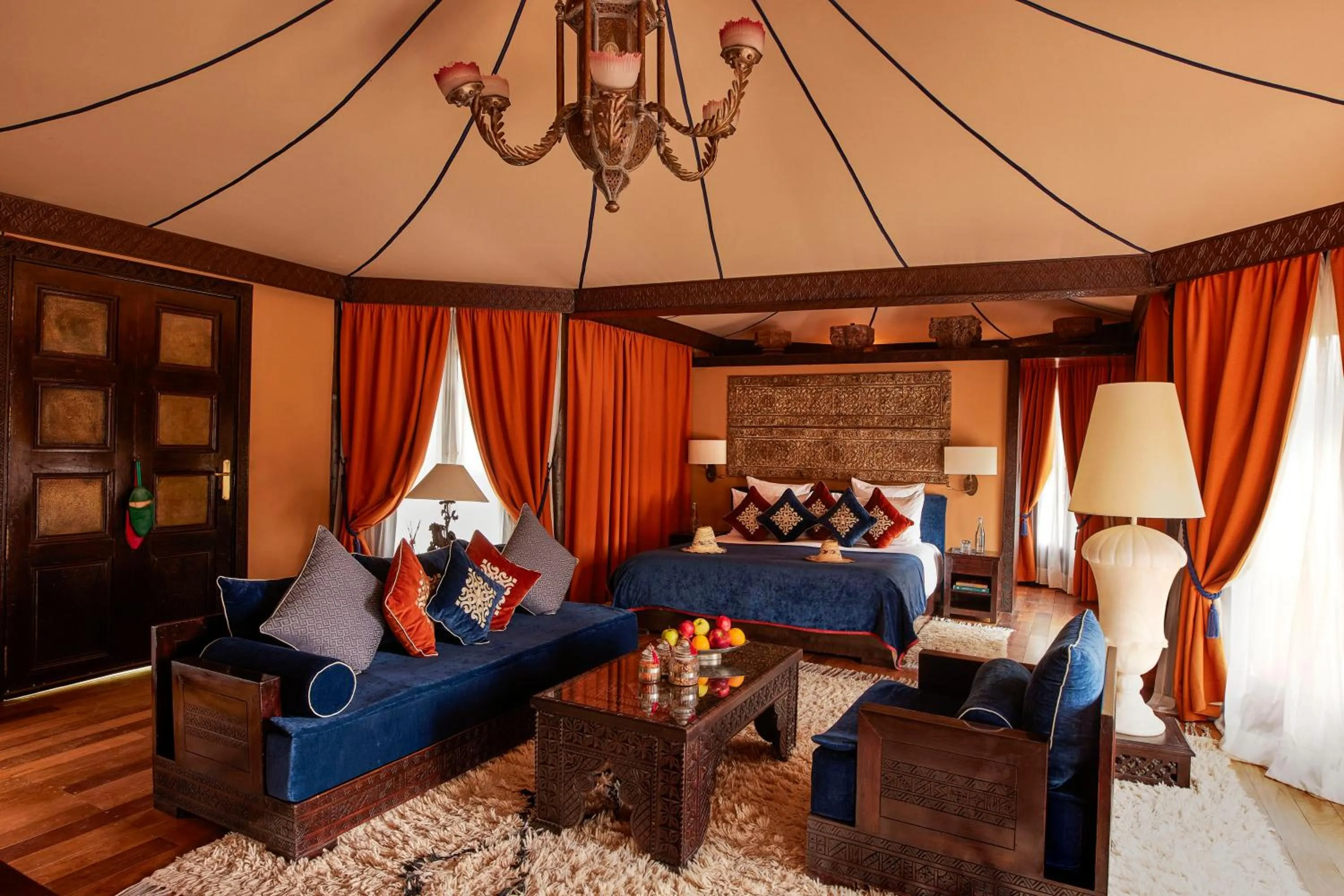Bed in Kasbah Tamadot - Sir Richard Branson's Moroccan Retreat
