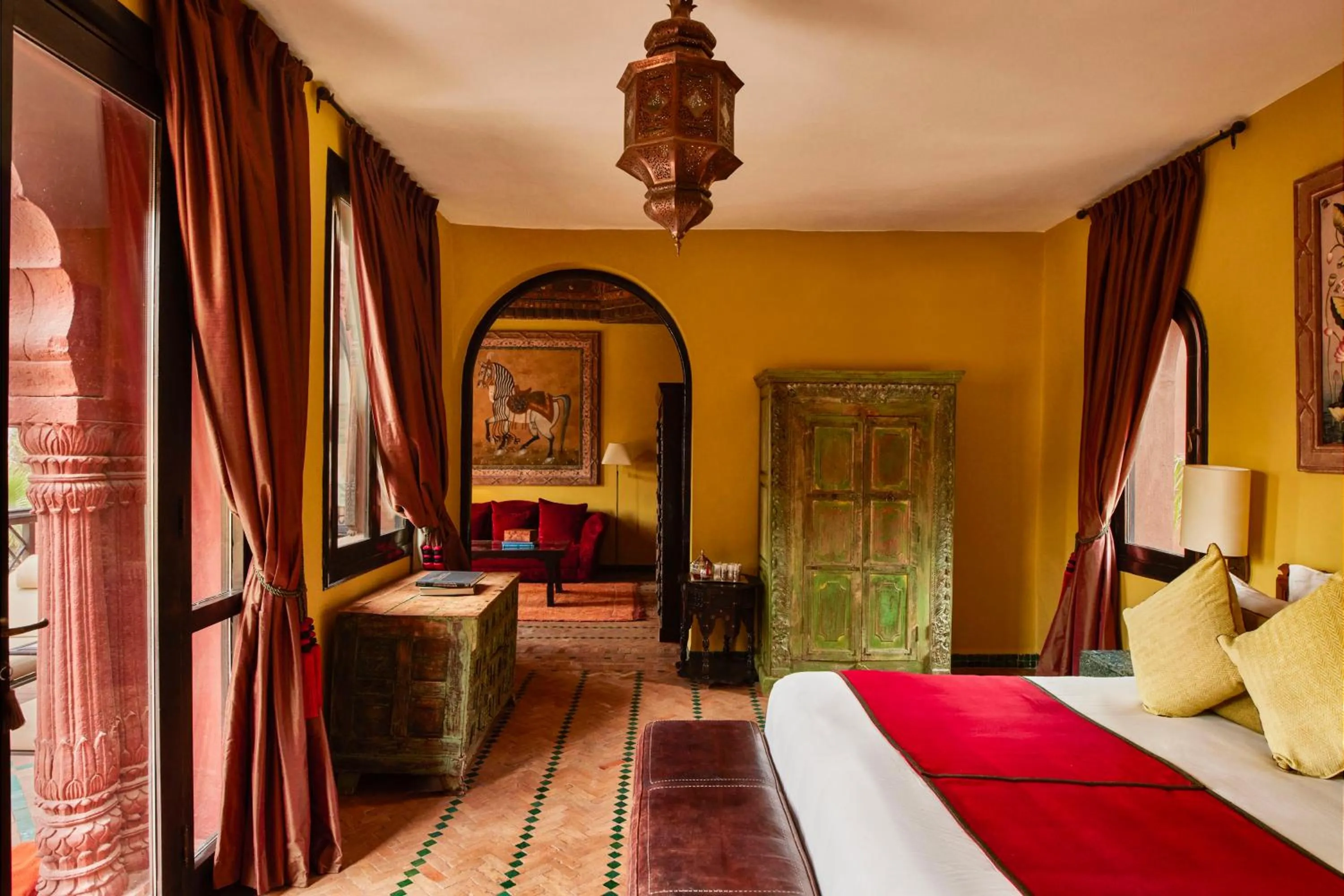 Bed in Kasbah Tamadot - Sir Richard Branson's Moroccan Retreat