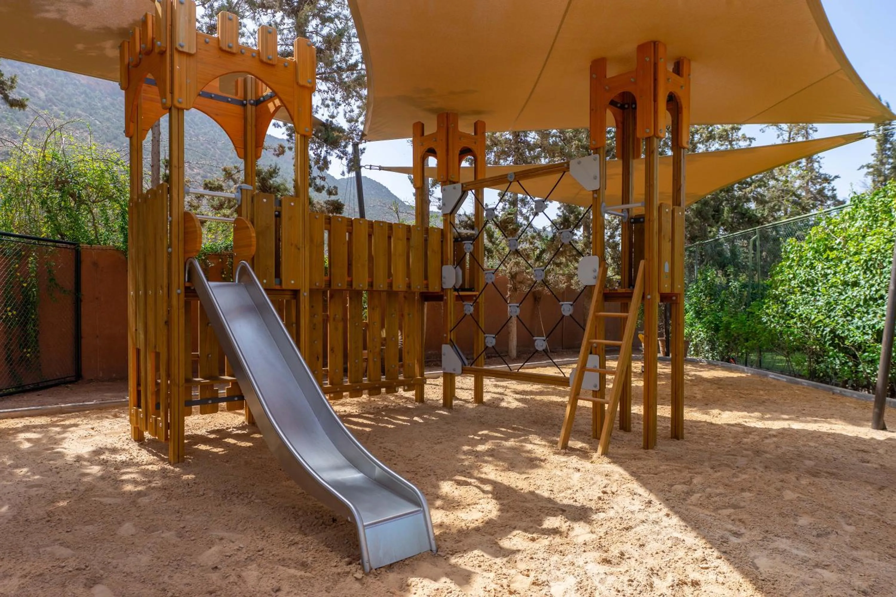 Children play ground in Kasbah Tamadot - Sir Richard Branson's Moroccan Retreat