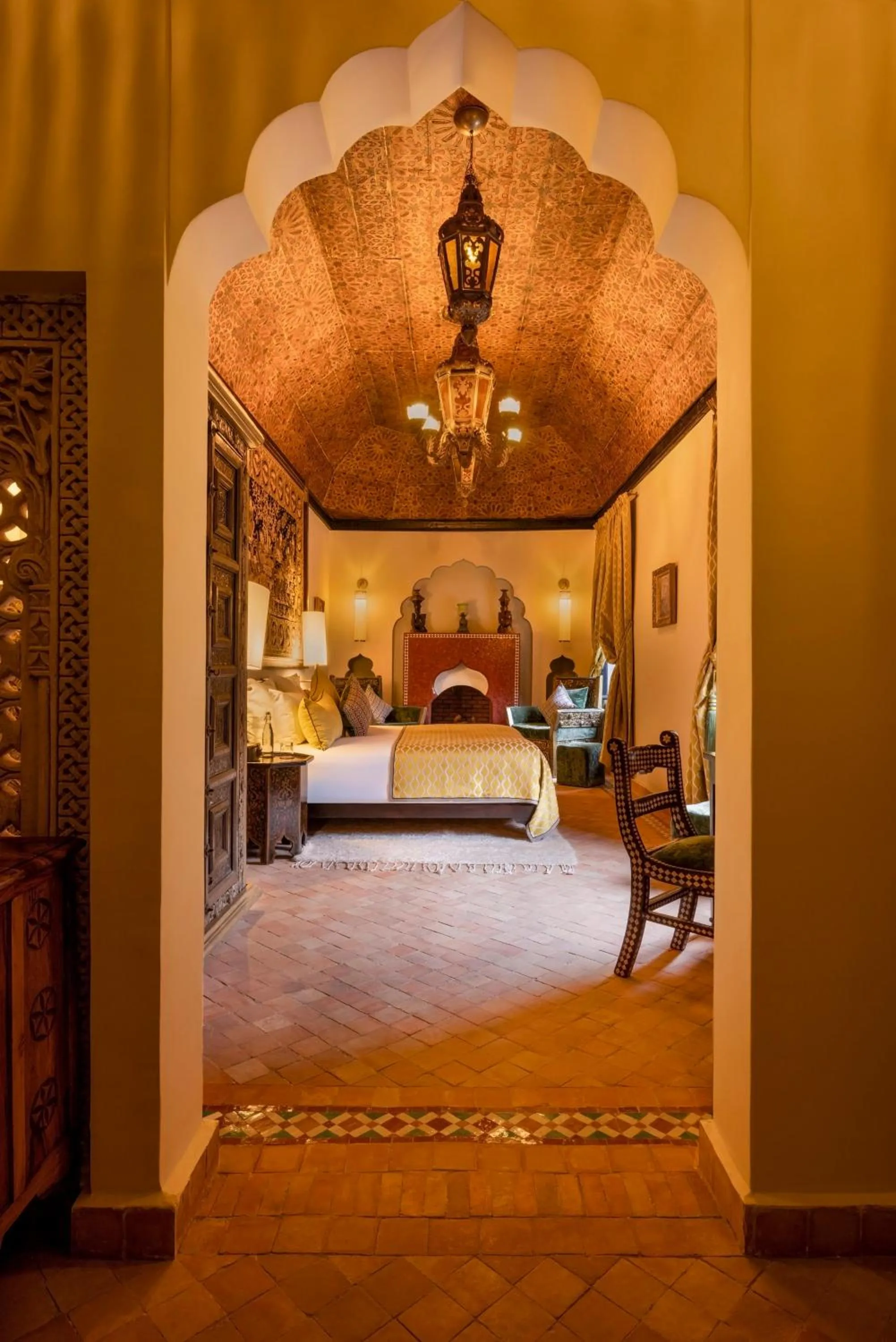 Bed in Kasbah Tamadot - Sir Richard Branson's Moroccan Retreat