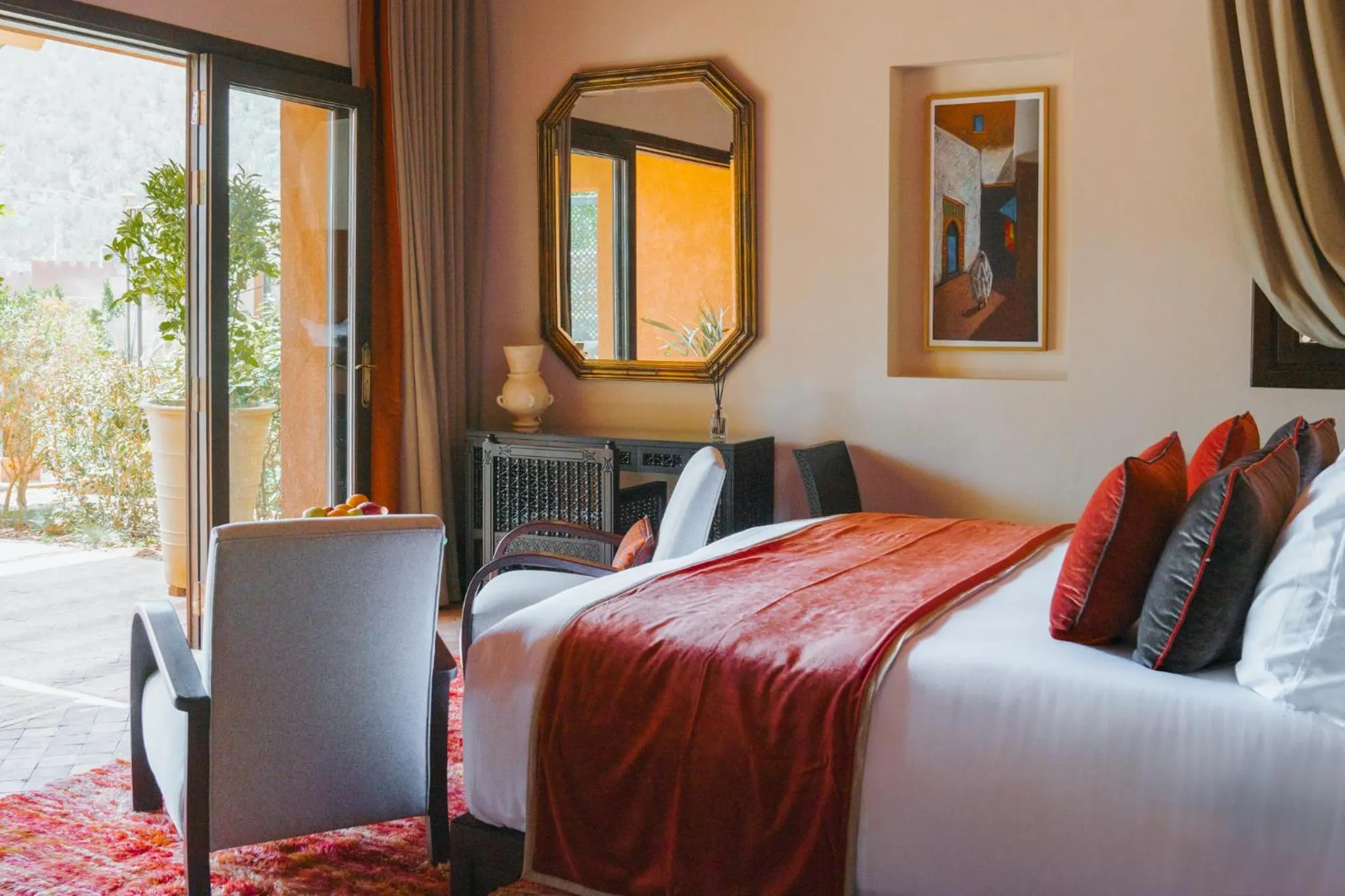 Bed in Kasbah Tamadot - Sir Richard Branson's Moroccan Retreat