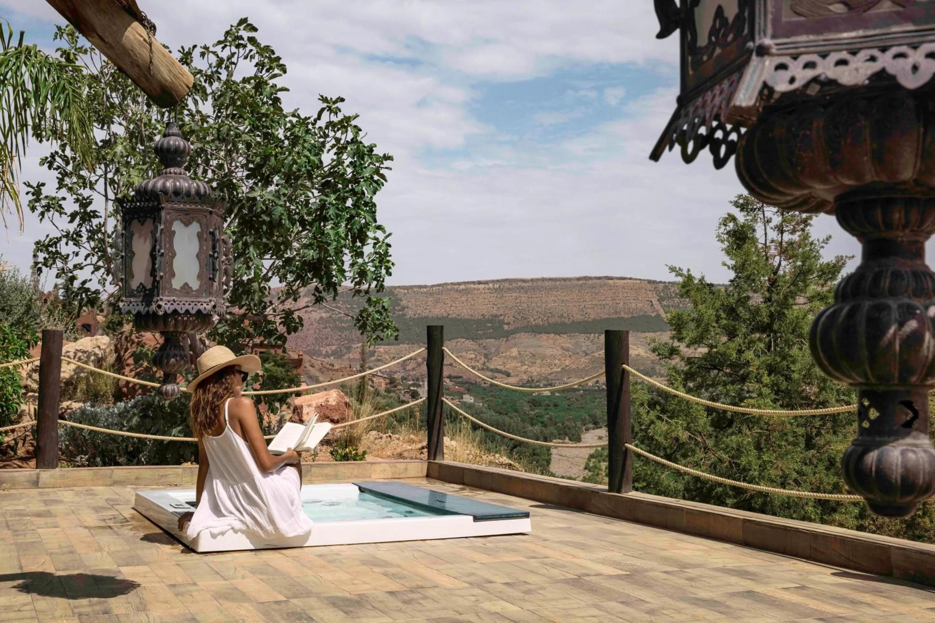 Hot Tub in Kasbah Tamadot - Sir Richard Branson's Moroccan Retreat