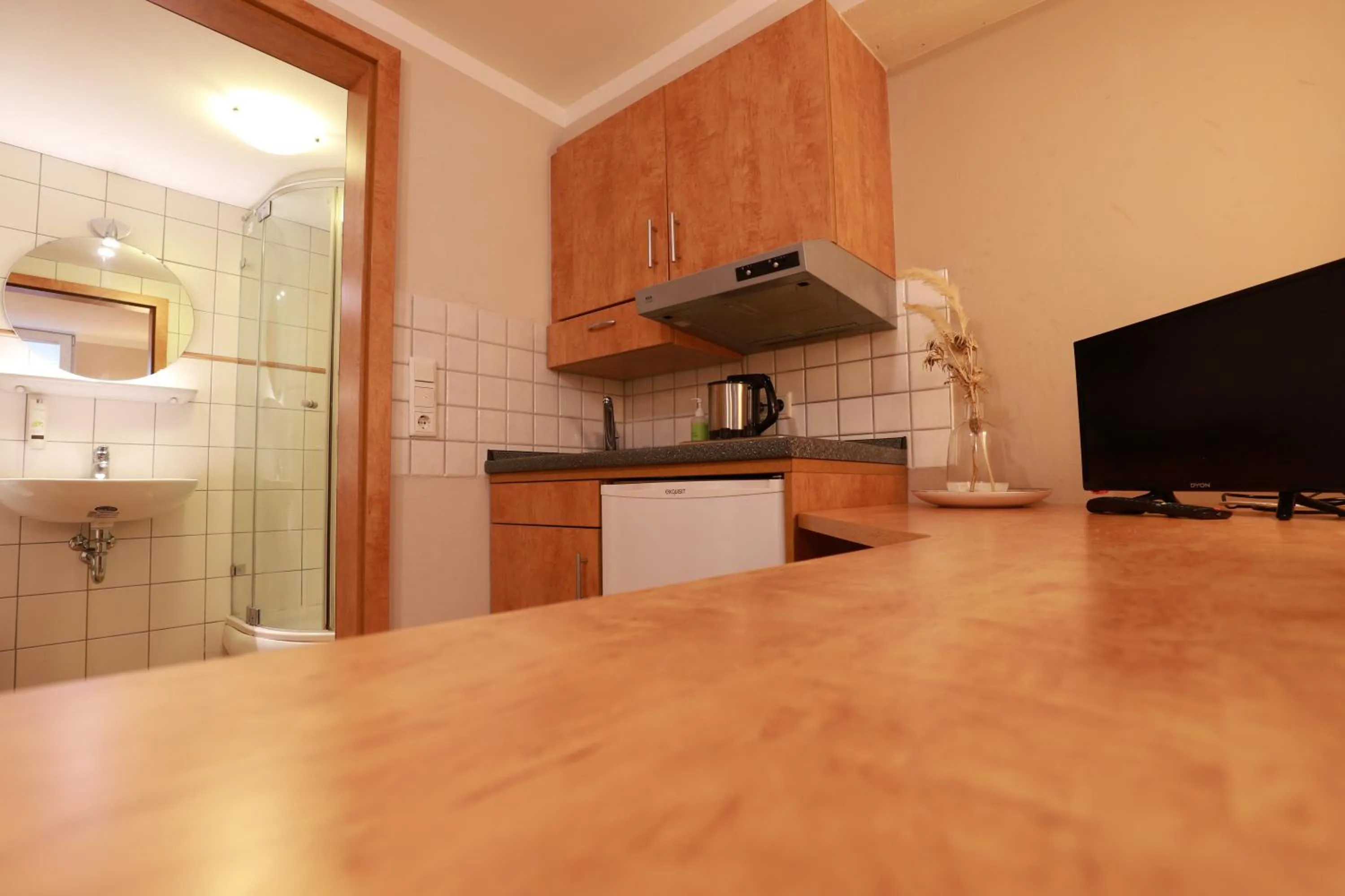 Bathroom in Hofgut Langenborn Wohnen auf Zeit möblierte Apartments Aschaffenburg Alzenau Frankfurt