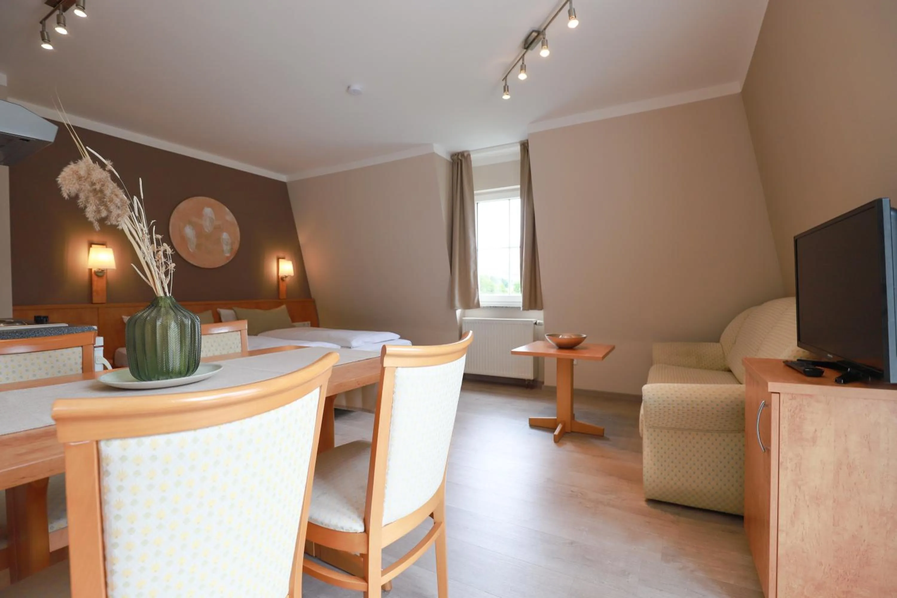 TV and multimedia in Hofgut Langenborn Wohnen auf Zeit möblierte Apartments Aschaffenburg Alzenau Frankfurt