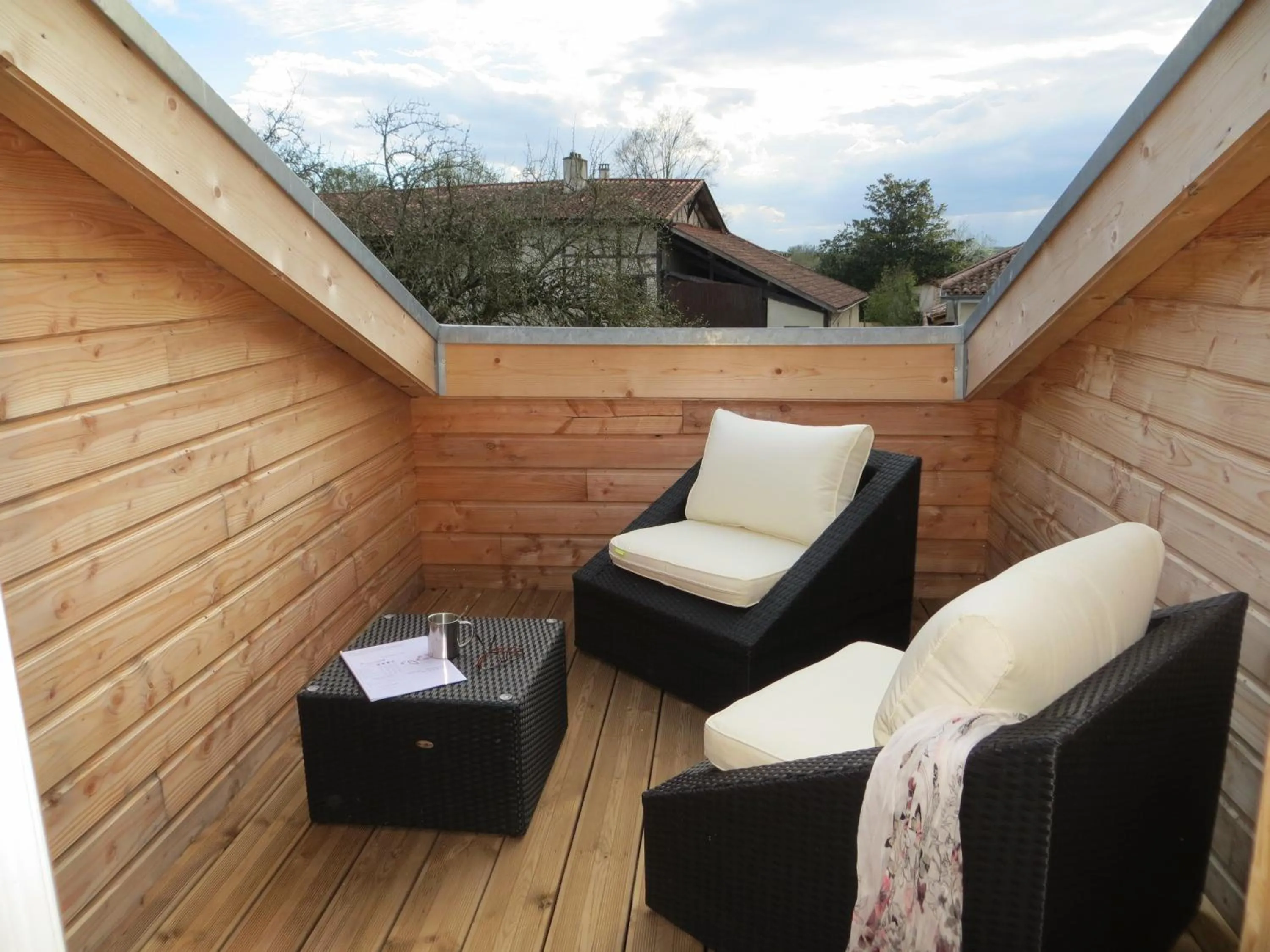 Balcony/Terrace in Auberge Bressane de Buellas