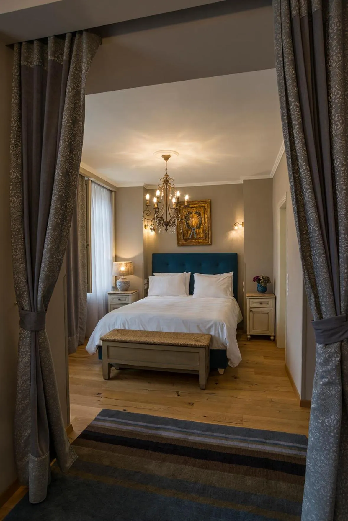 Decorative detail, Bed in Hotel Antique