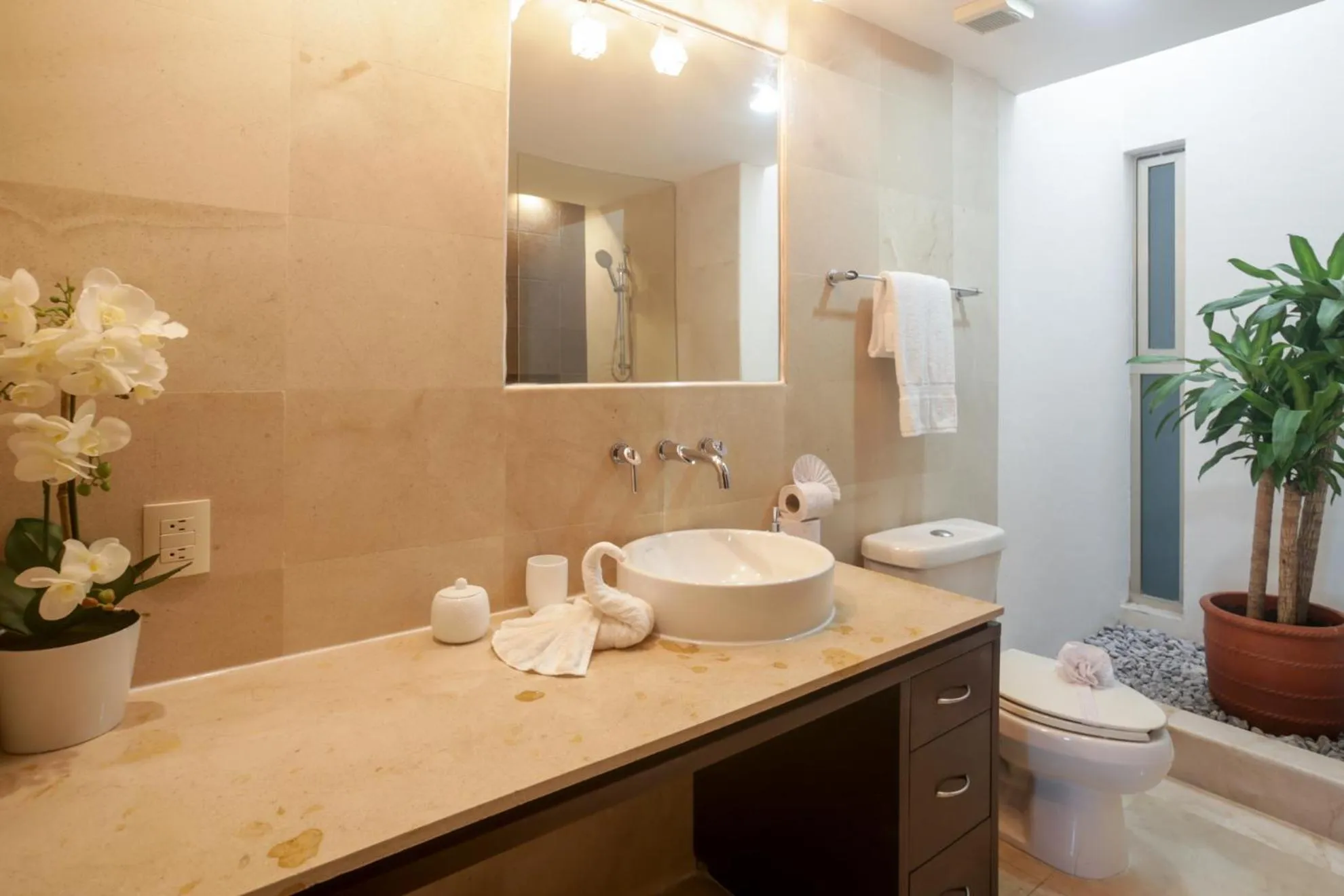 Bathroom in Luxurious & Central Condo In Playa Steps From The Beach