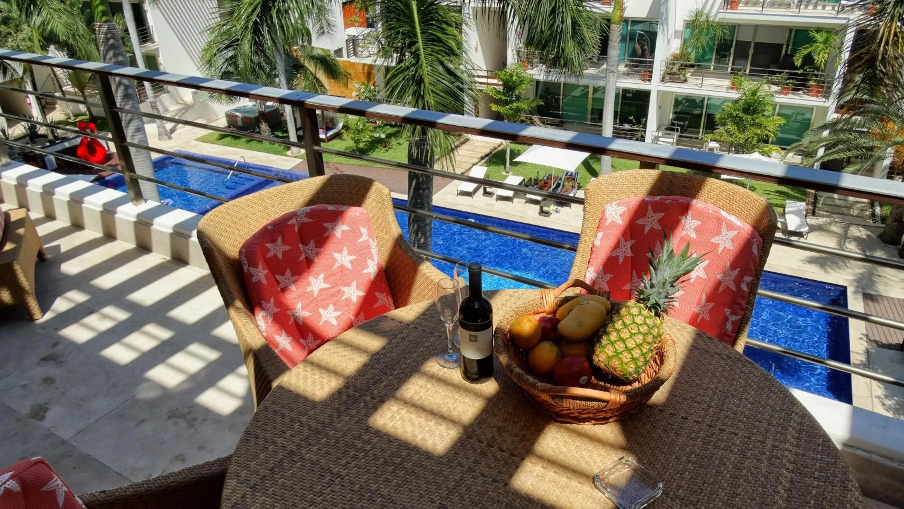 Balcony/Terrace in Luxurious & Central Condo In Playa Steps From The Beach