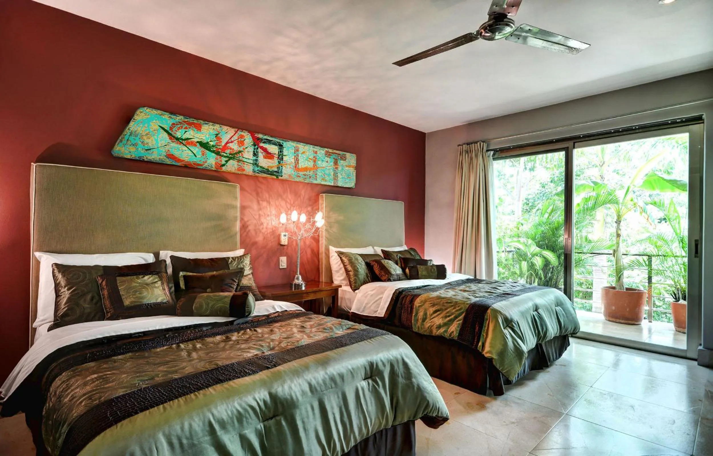 Balcony/Terrace, Bed in Luxurious & Central Condo In Playa Steps From The Beach