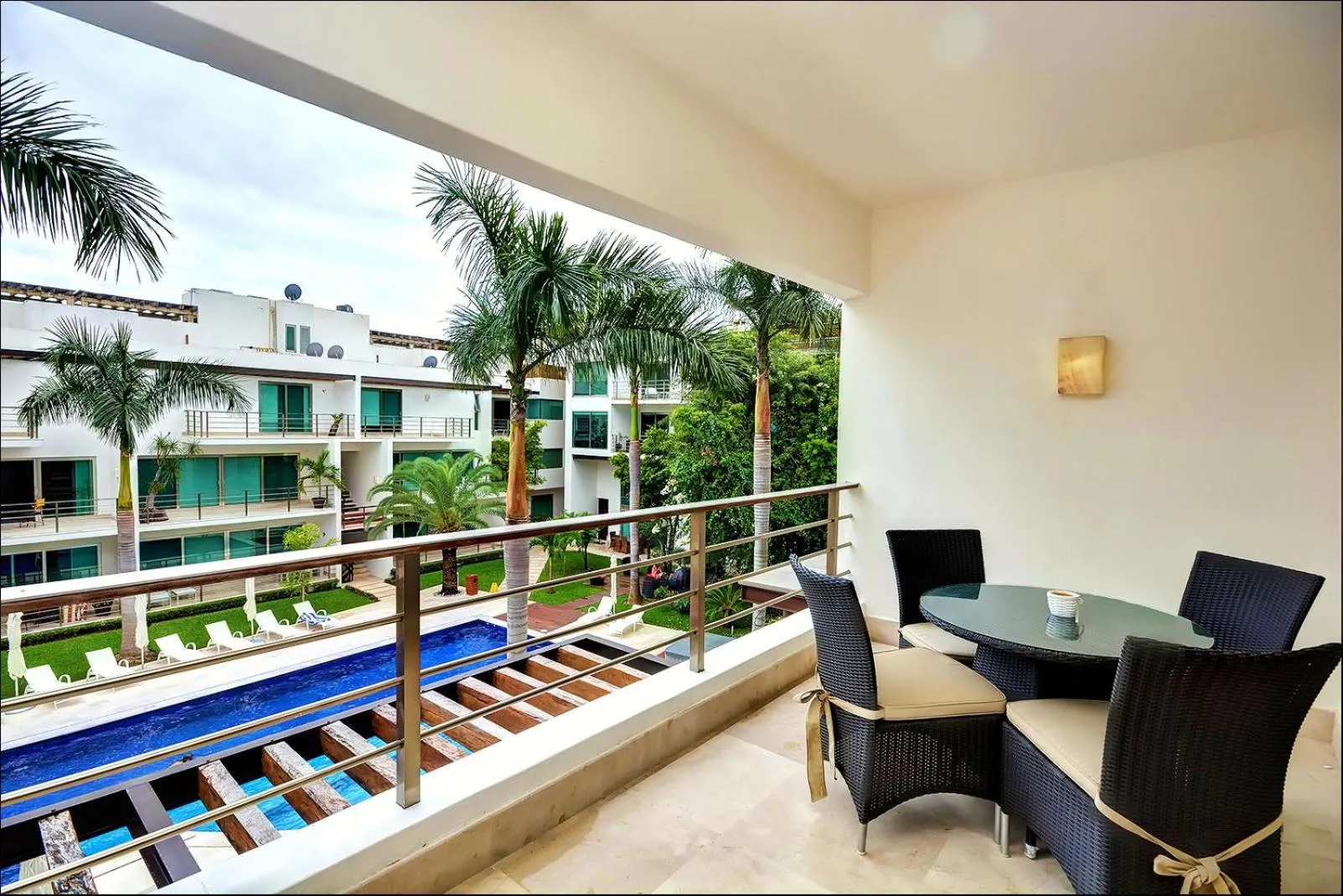 Balcony/Terrace in Luxurious & Central Condo In Playa Steps From The Beach