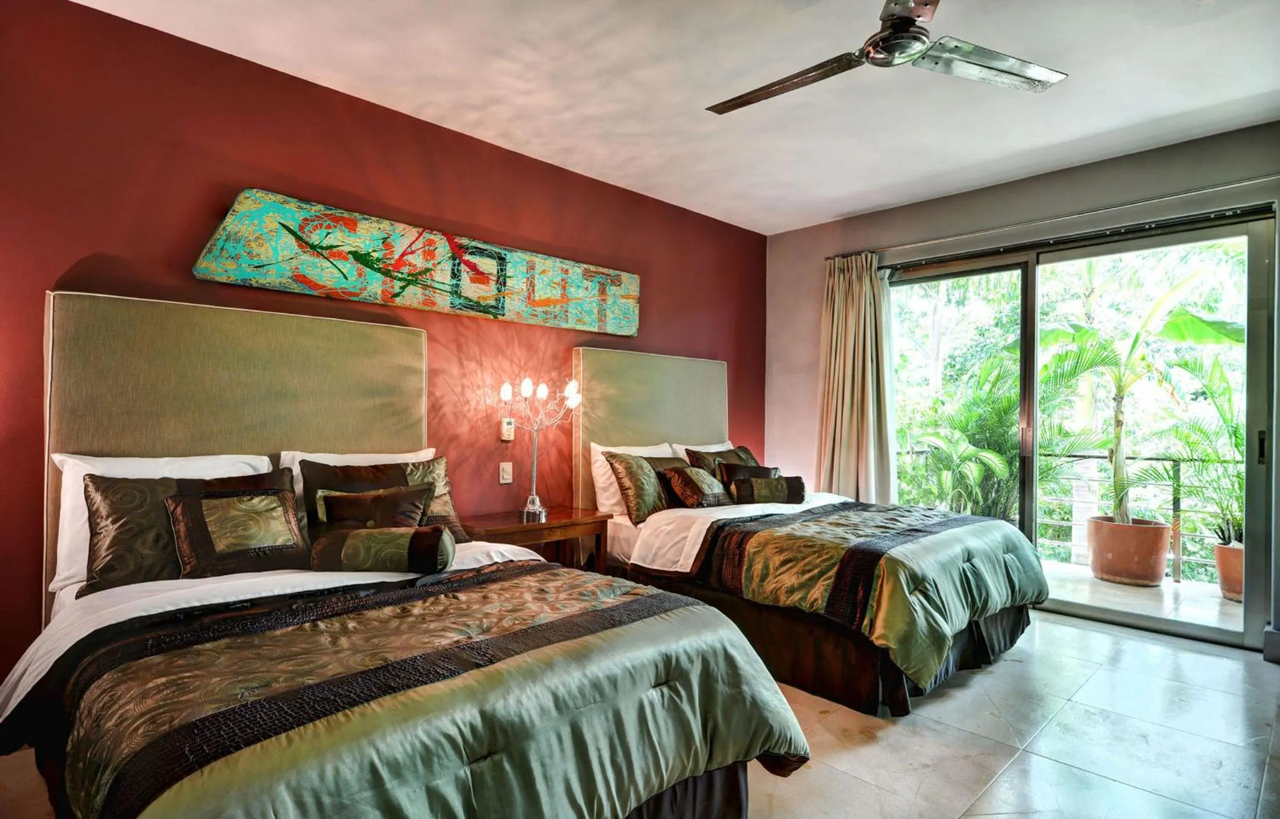 Balcony/Terrace, Bed in Luxurious & Central Condo In Playa Steps From The Beach