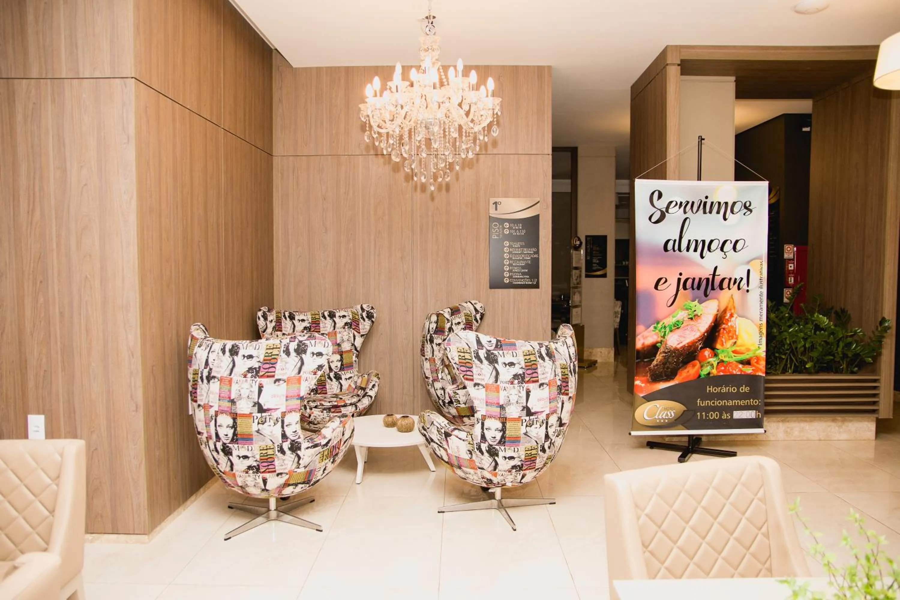 Seating area in Class Hotel Rio Claro