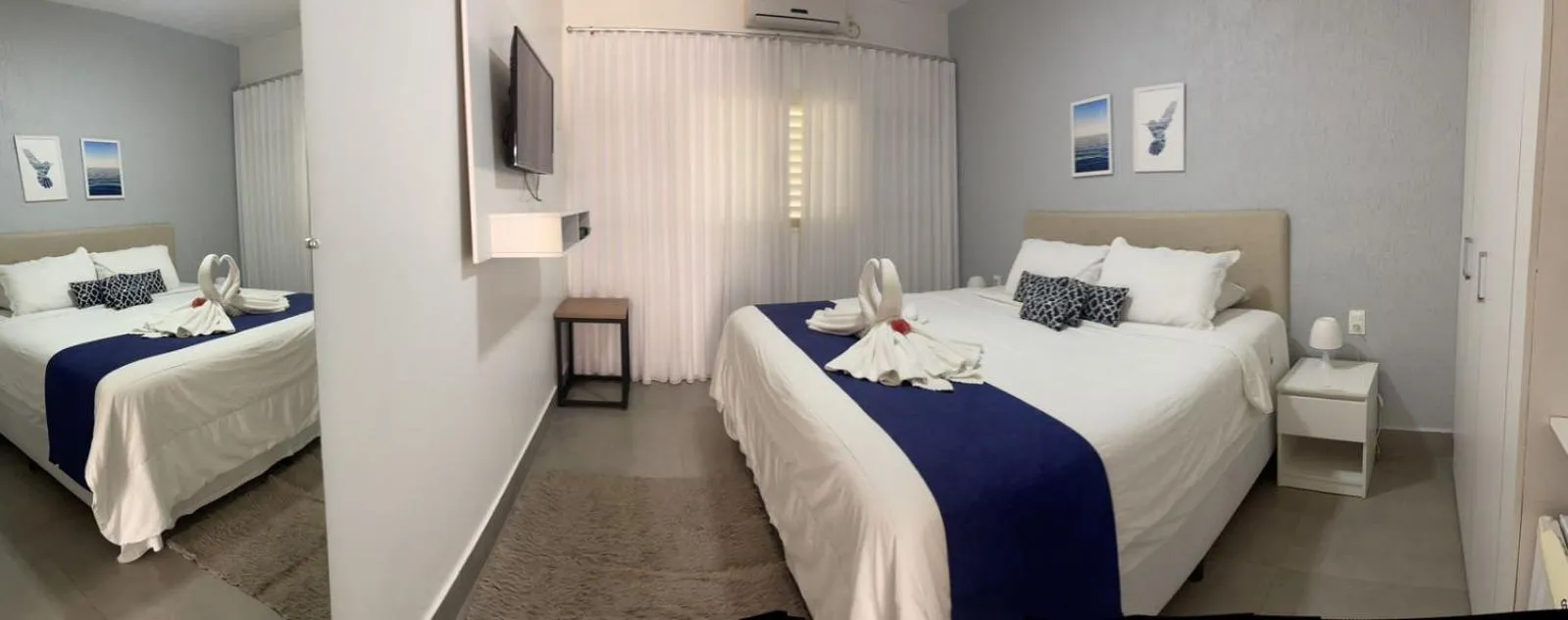 Bed in Grande Lago Hotel Gastronomia Bar