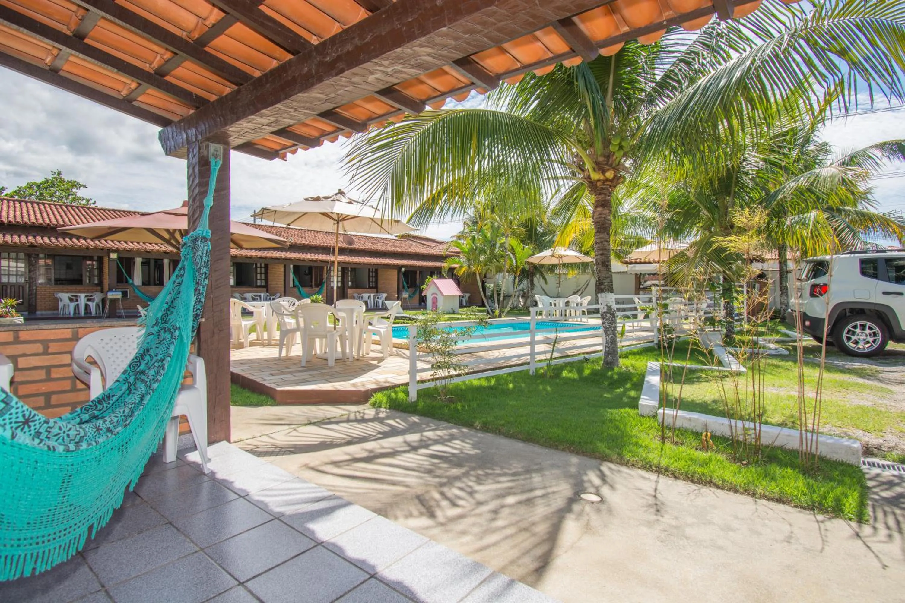 Balcony/Terrace in Pousada Casuarina Geribá